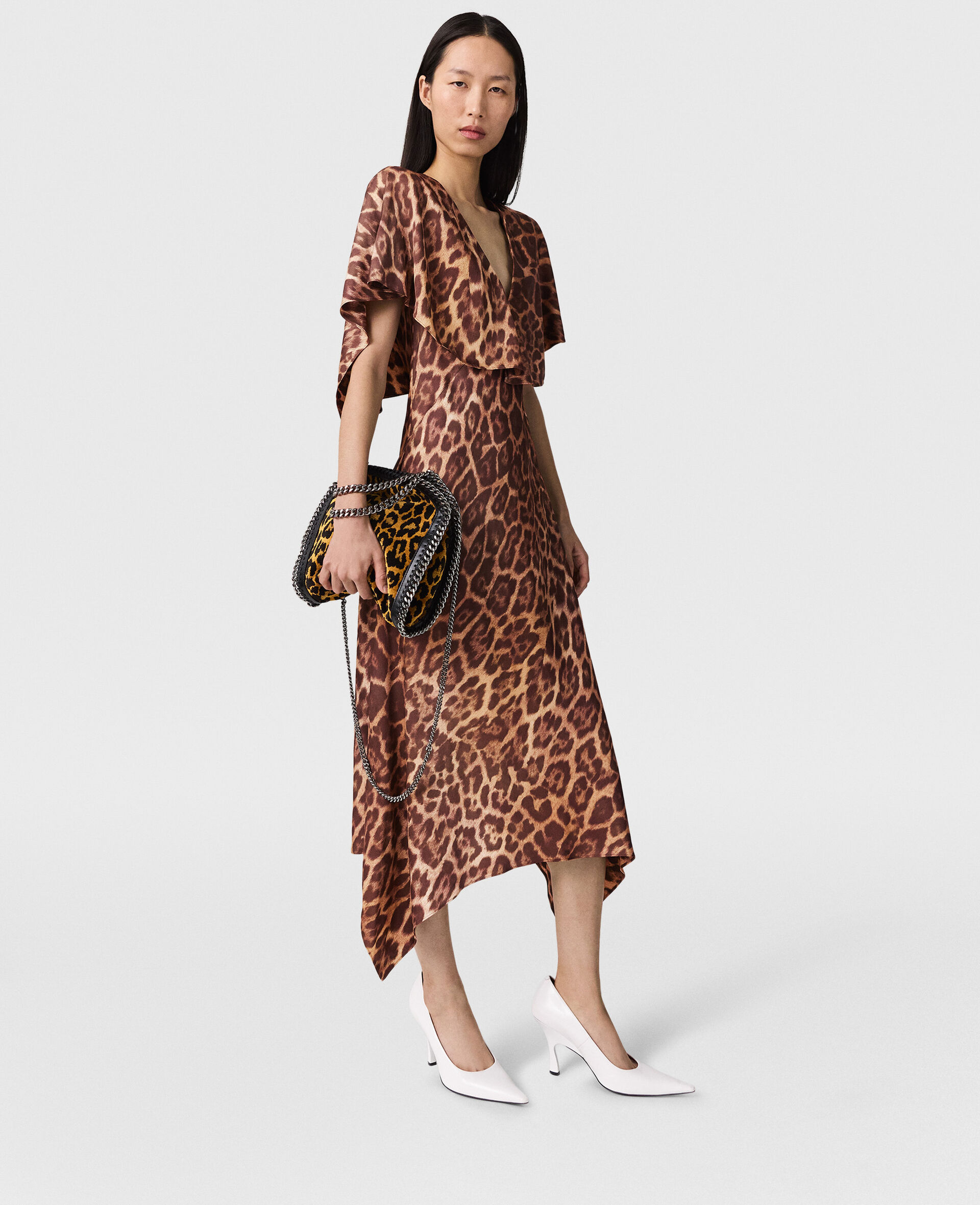 Leopard Shawl Maxi Dress