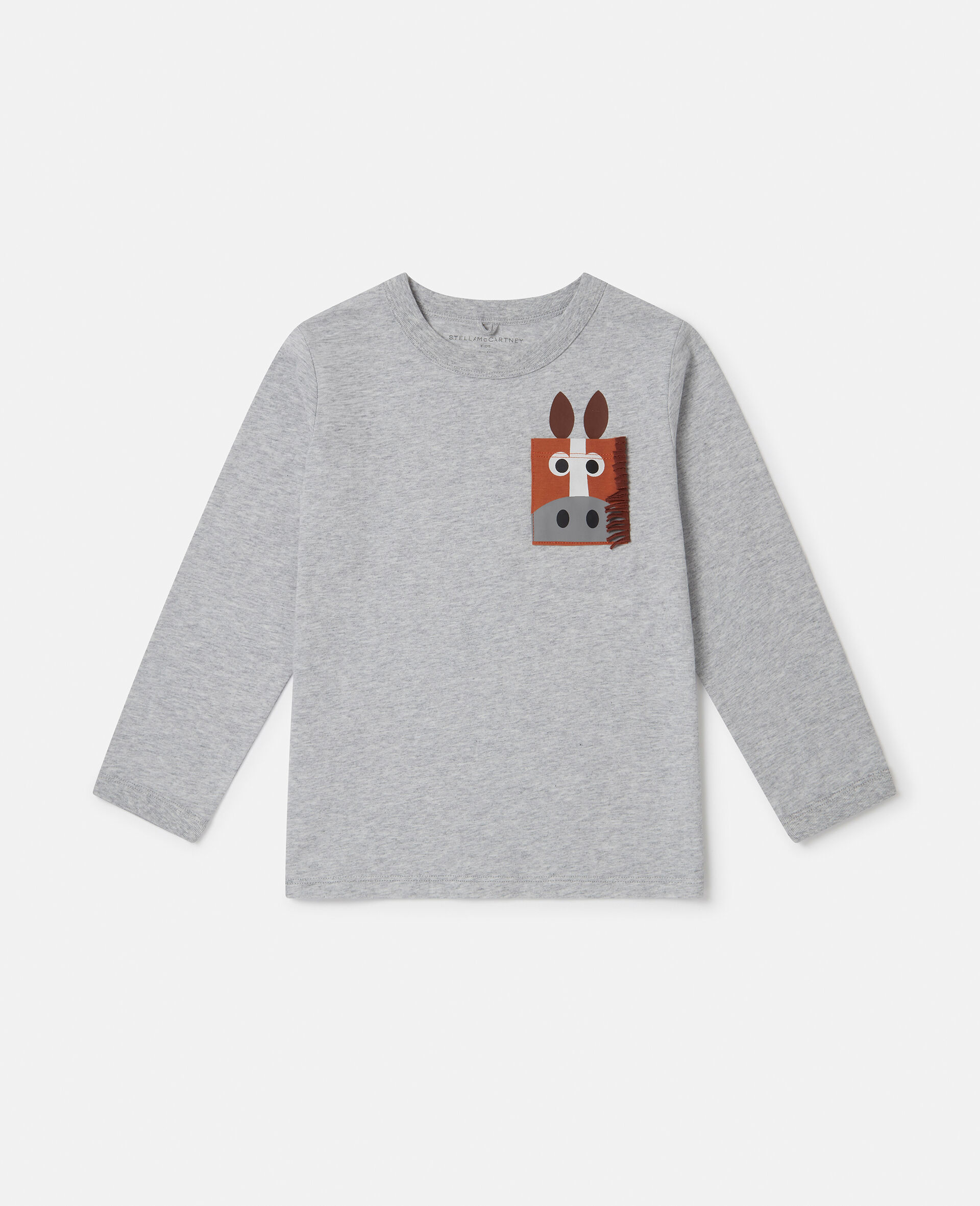 Horse Appliqué Long-Sleeve T-Shirt