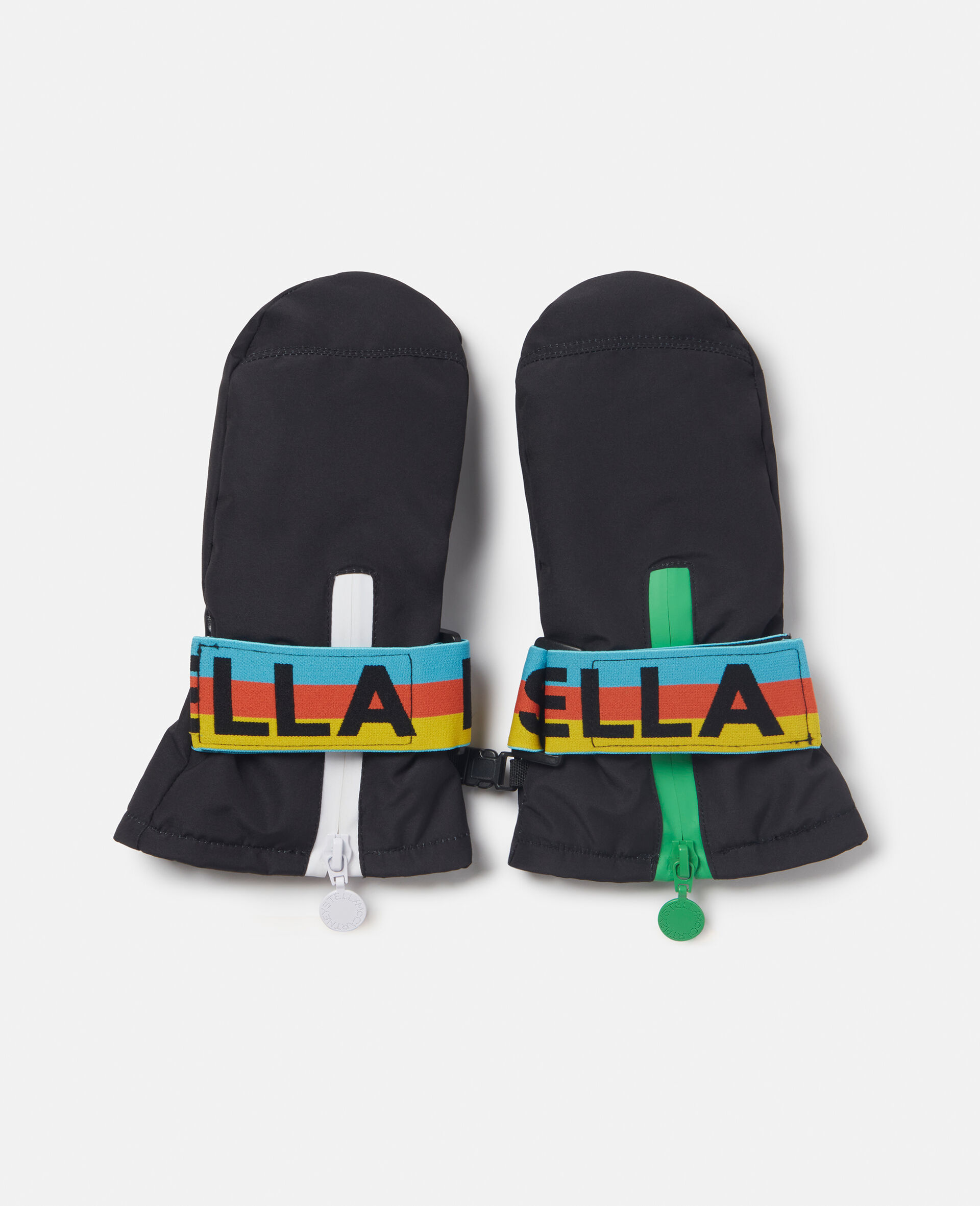 Branded Strap Ski Mittens