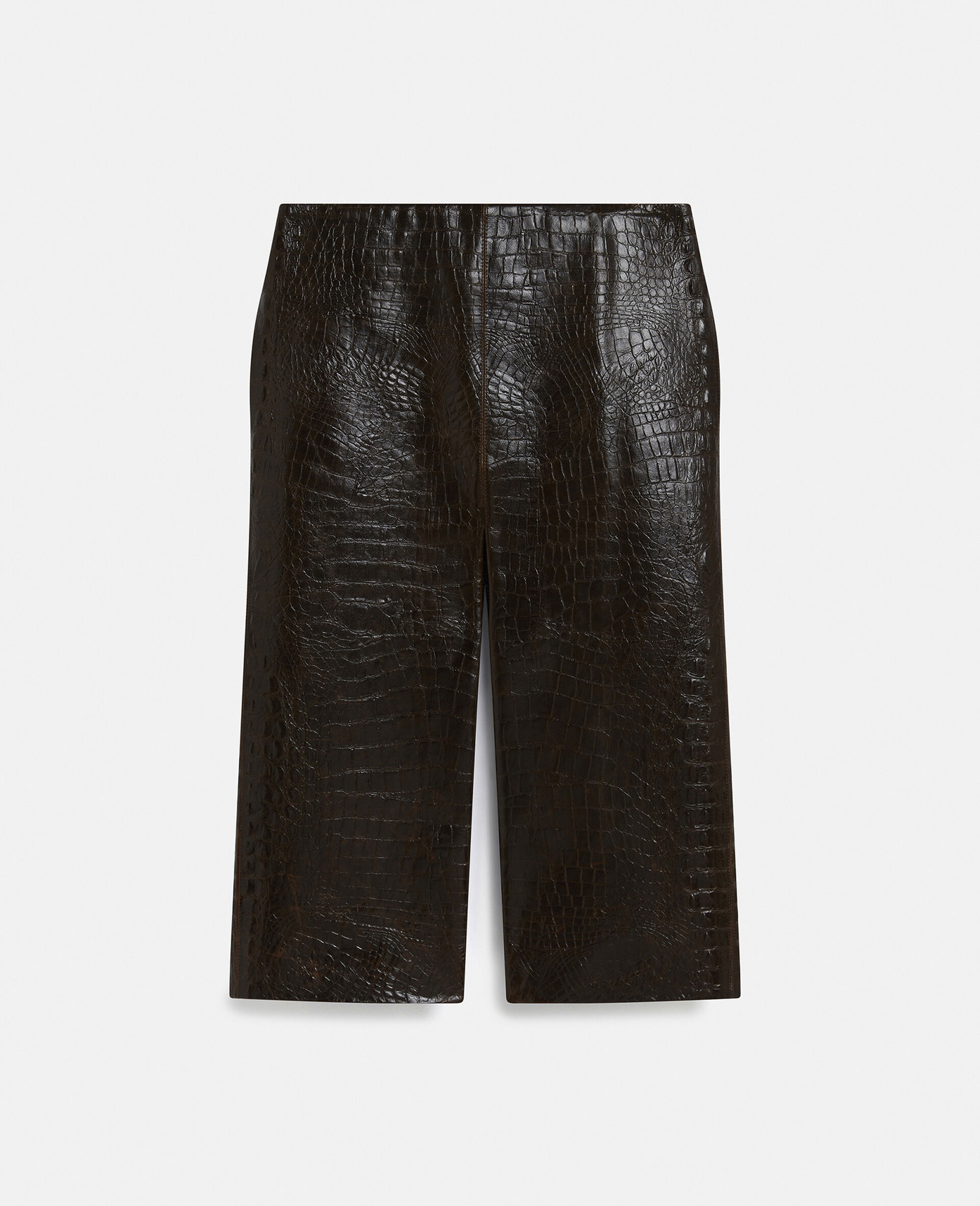 Crocodile Embossed Midi Skirt