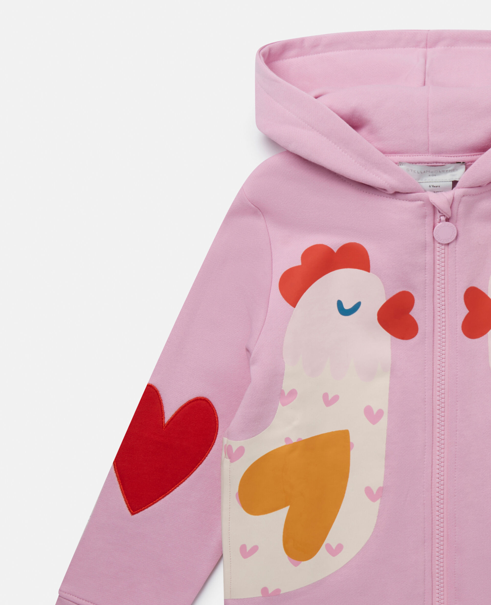 Chicken Graphic Zipper Sweatshirt