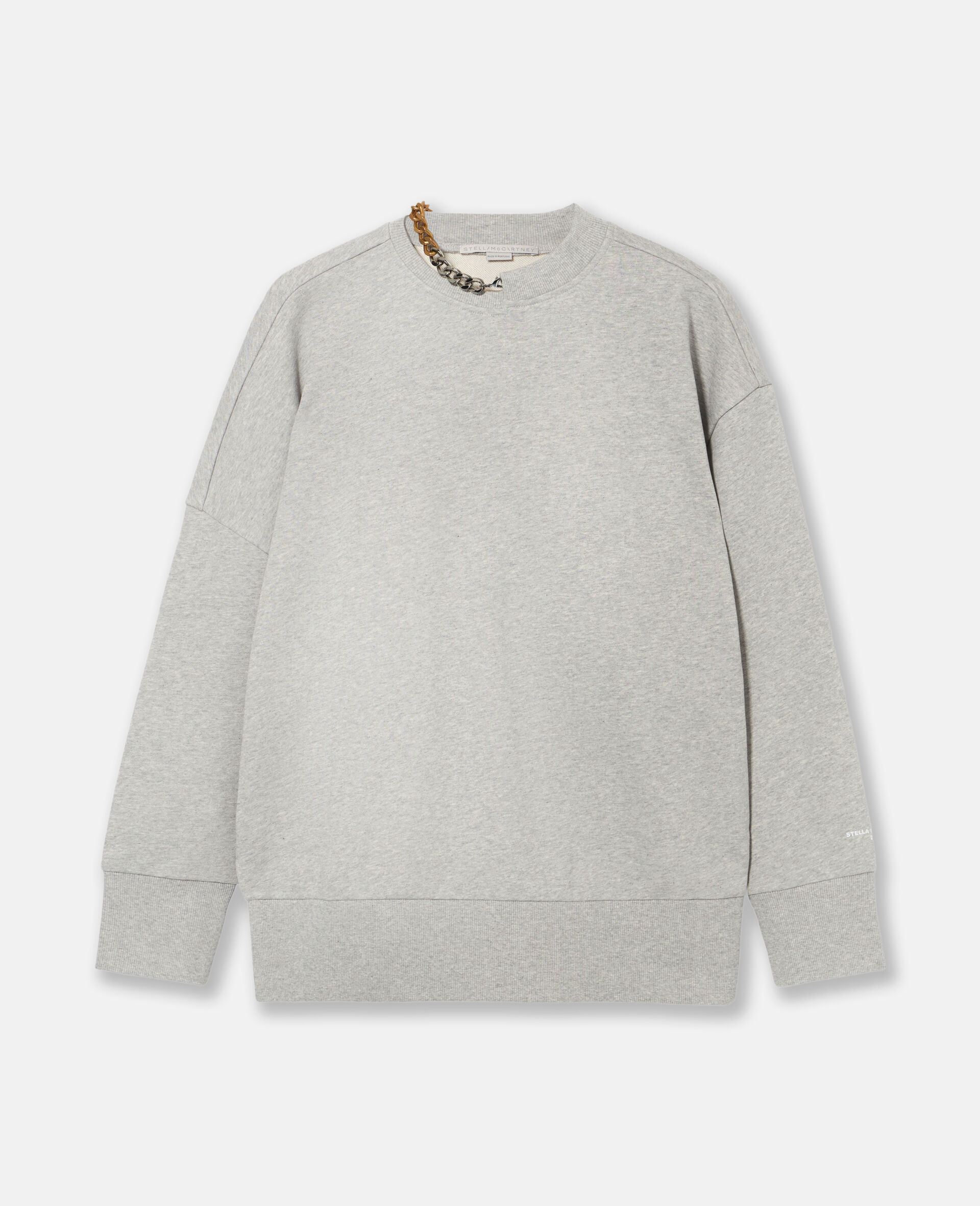 Chain-Embellished Sweatshirt