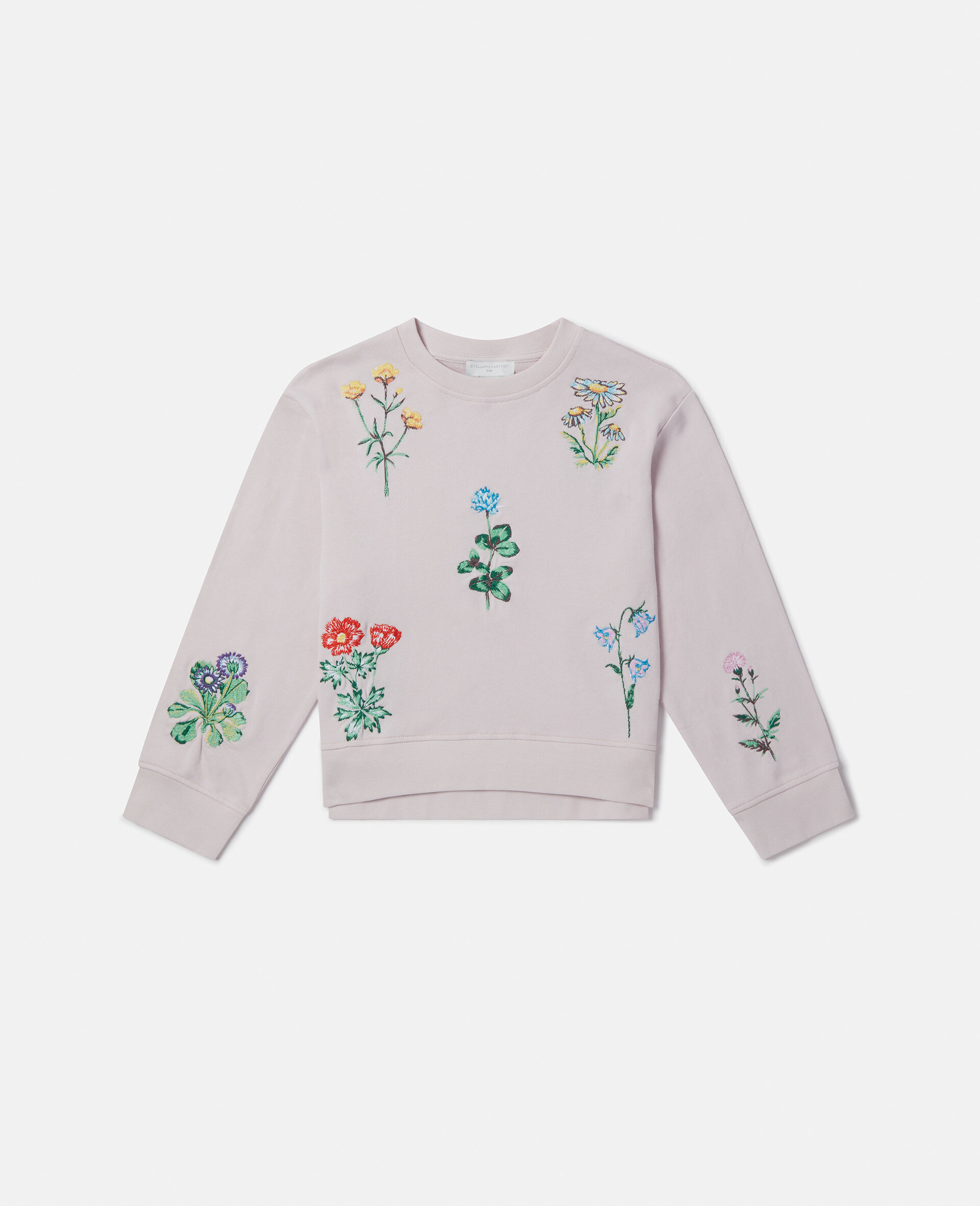 Flower Embroidered Sweatshirt