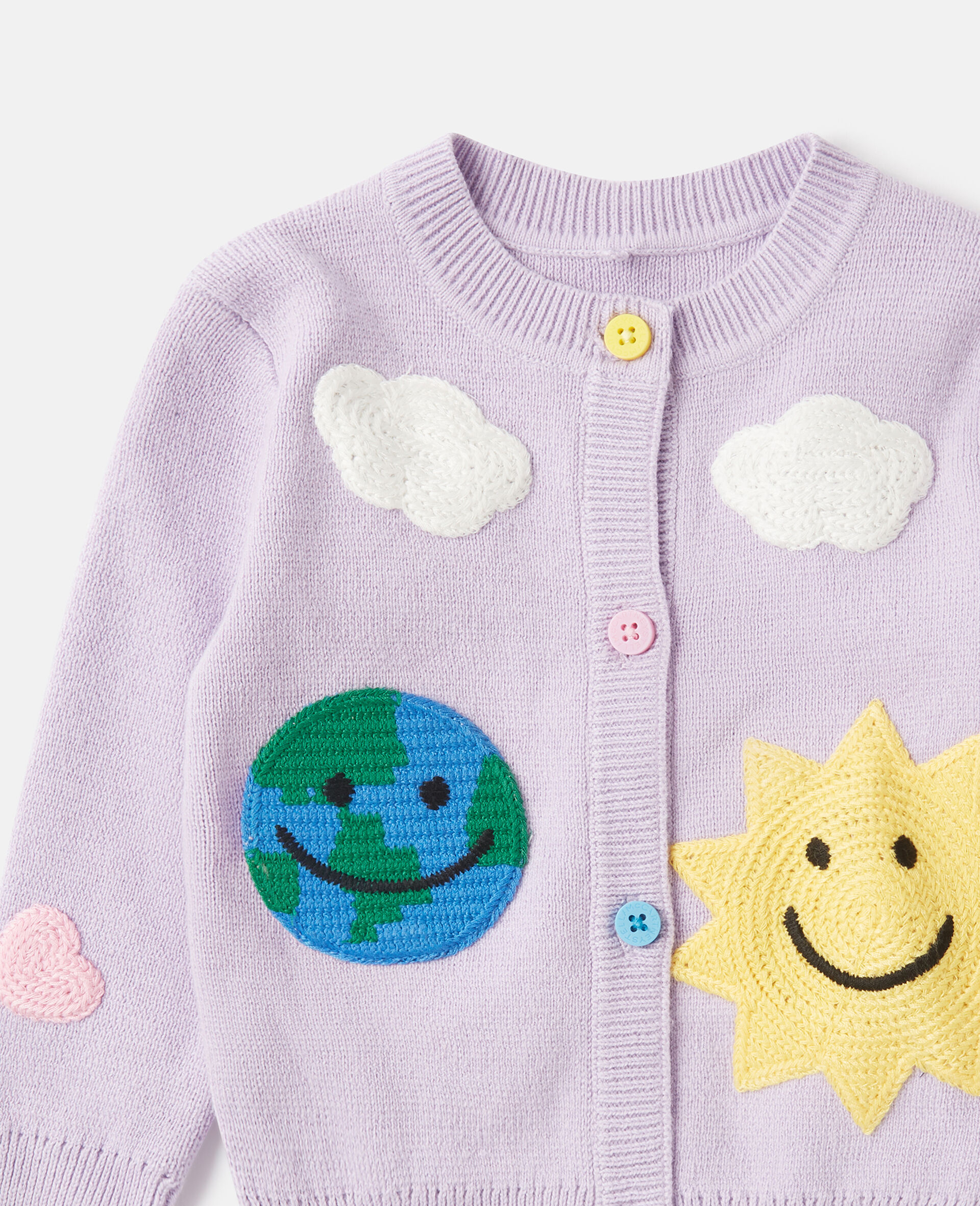 Earth Friends Graphic Embroidered Cardigan
