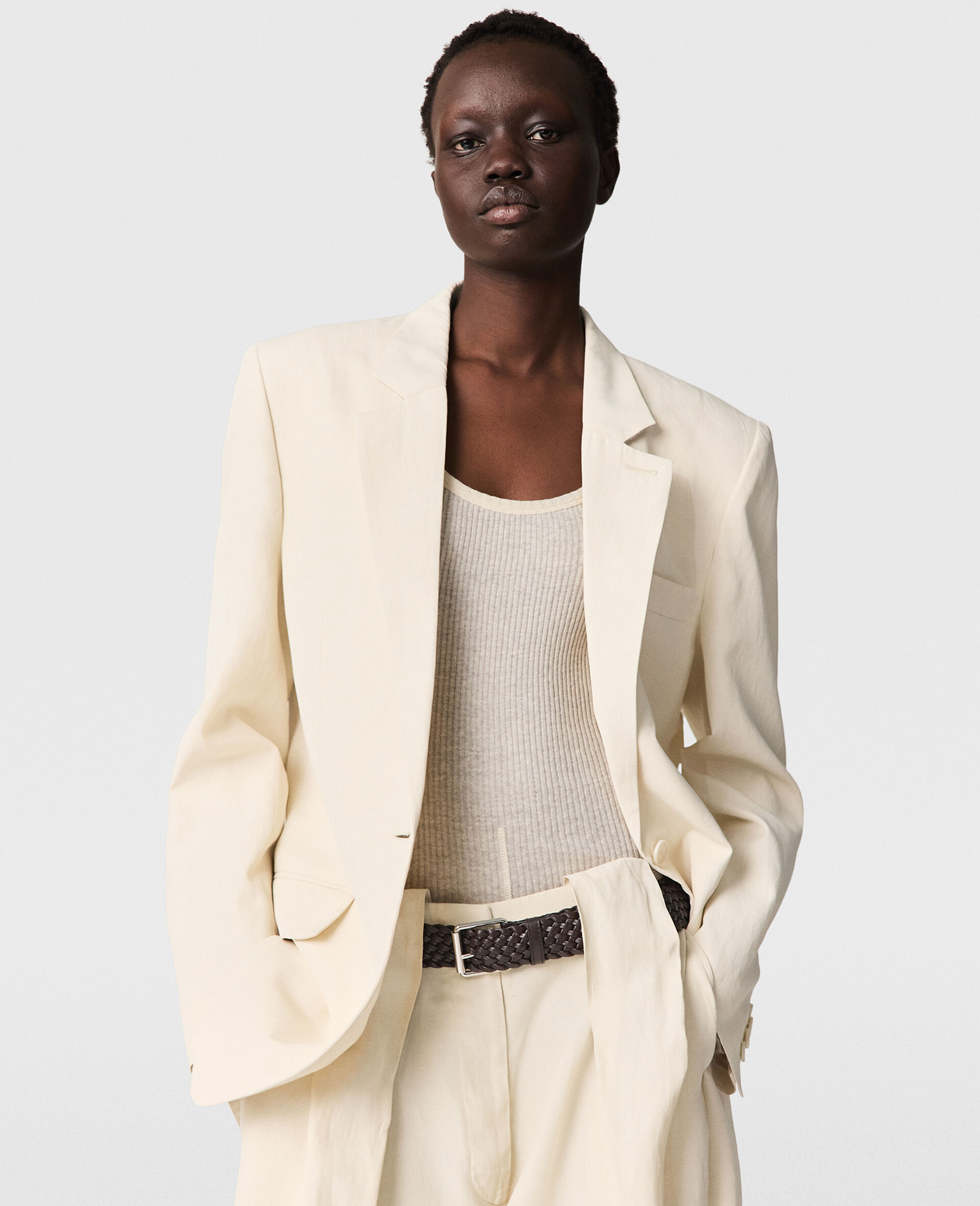 Oversized Single-Breasted Blazer