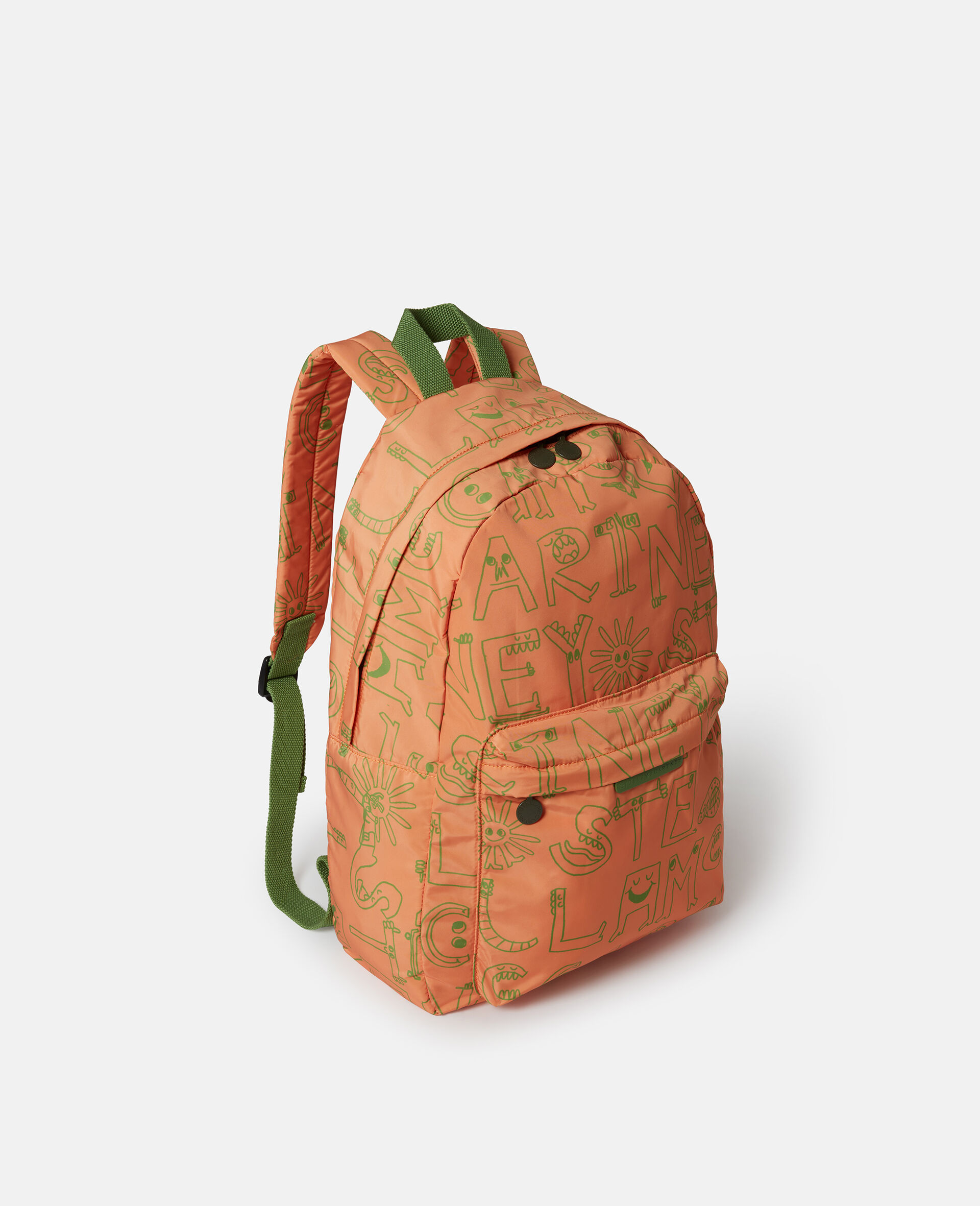 Lettering Print Backpack