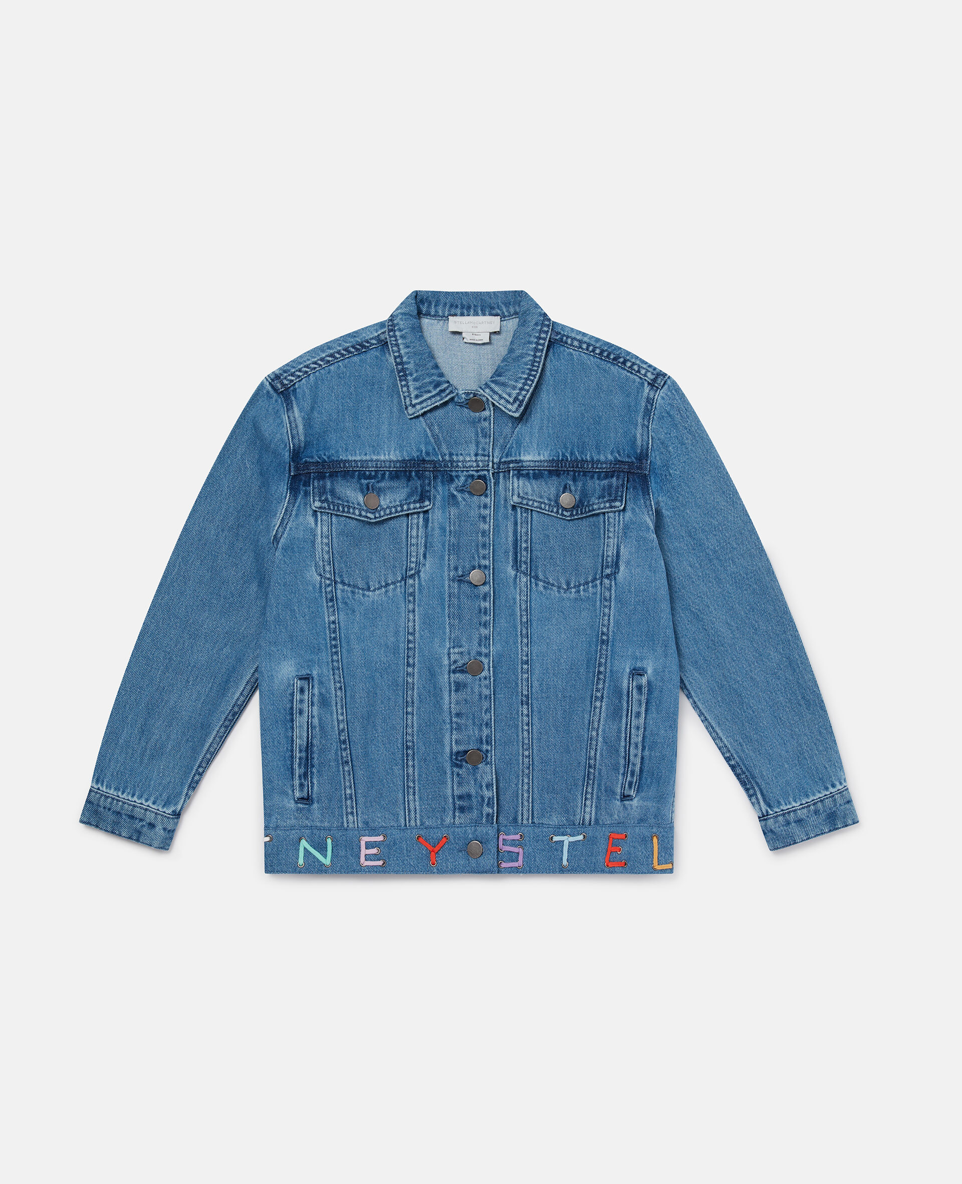 Moniker Embroidered Denim Jacket