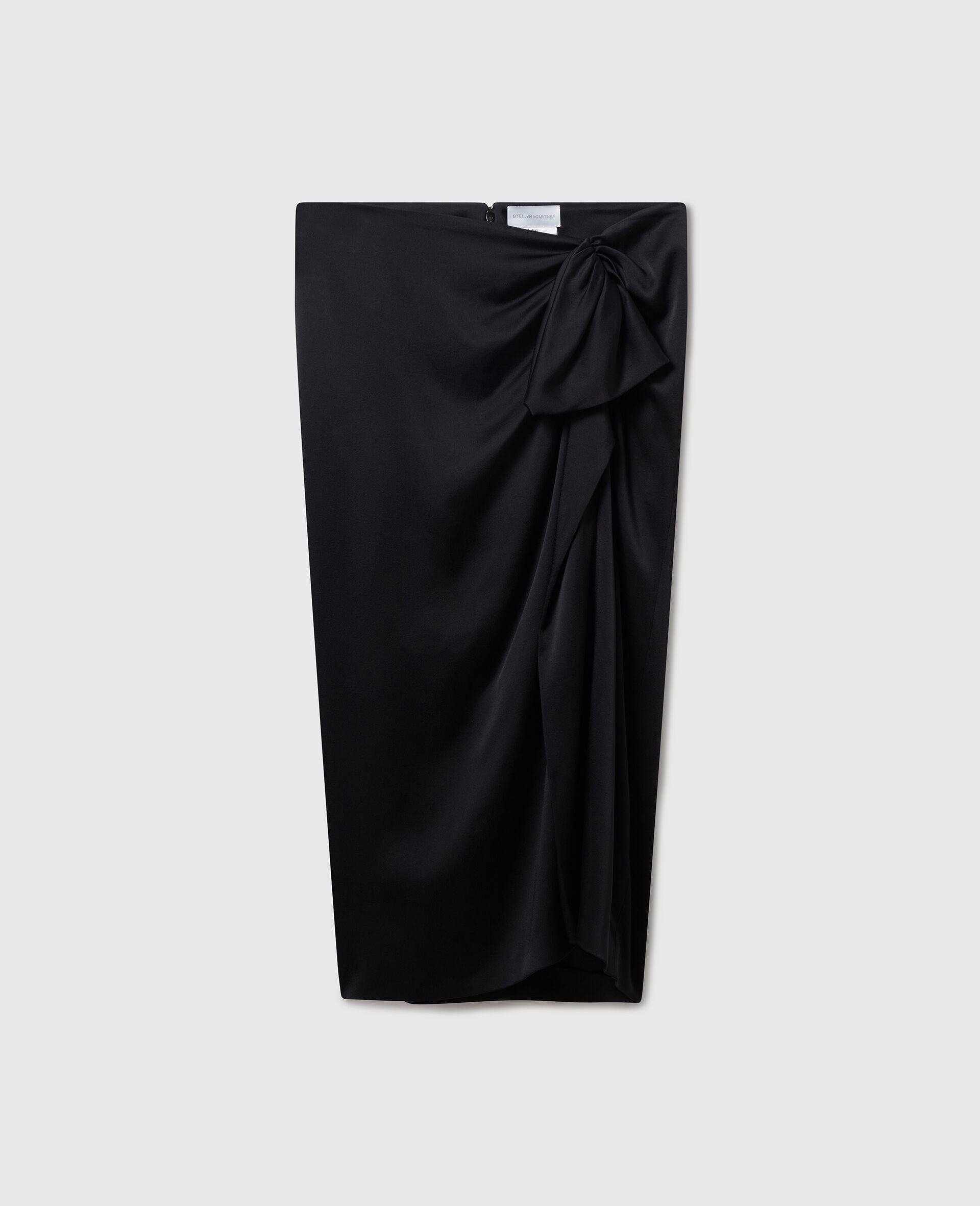 Knotted Asymmetric Midi Skirt