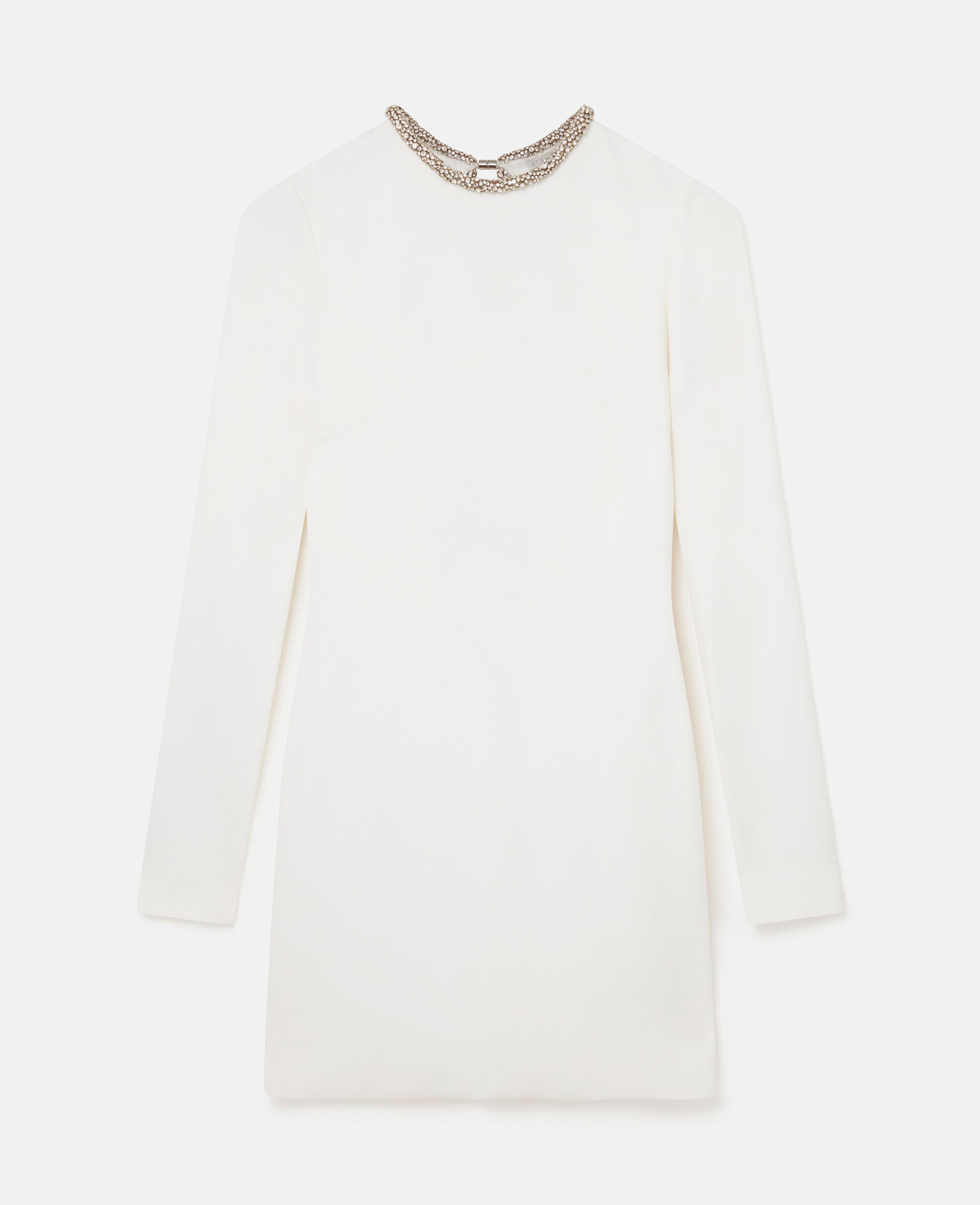 Crystal Collar Cocktail Mini Dress