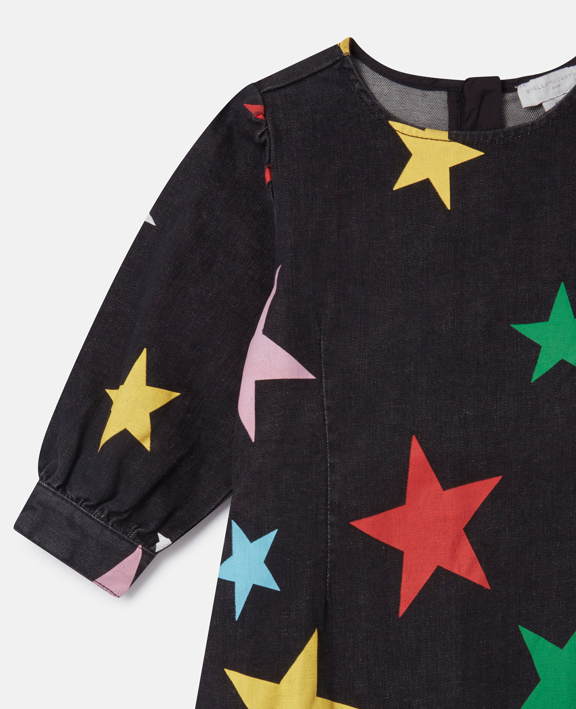 Star Pattern Denim Dress