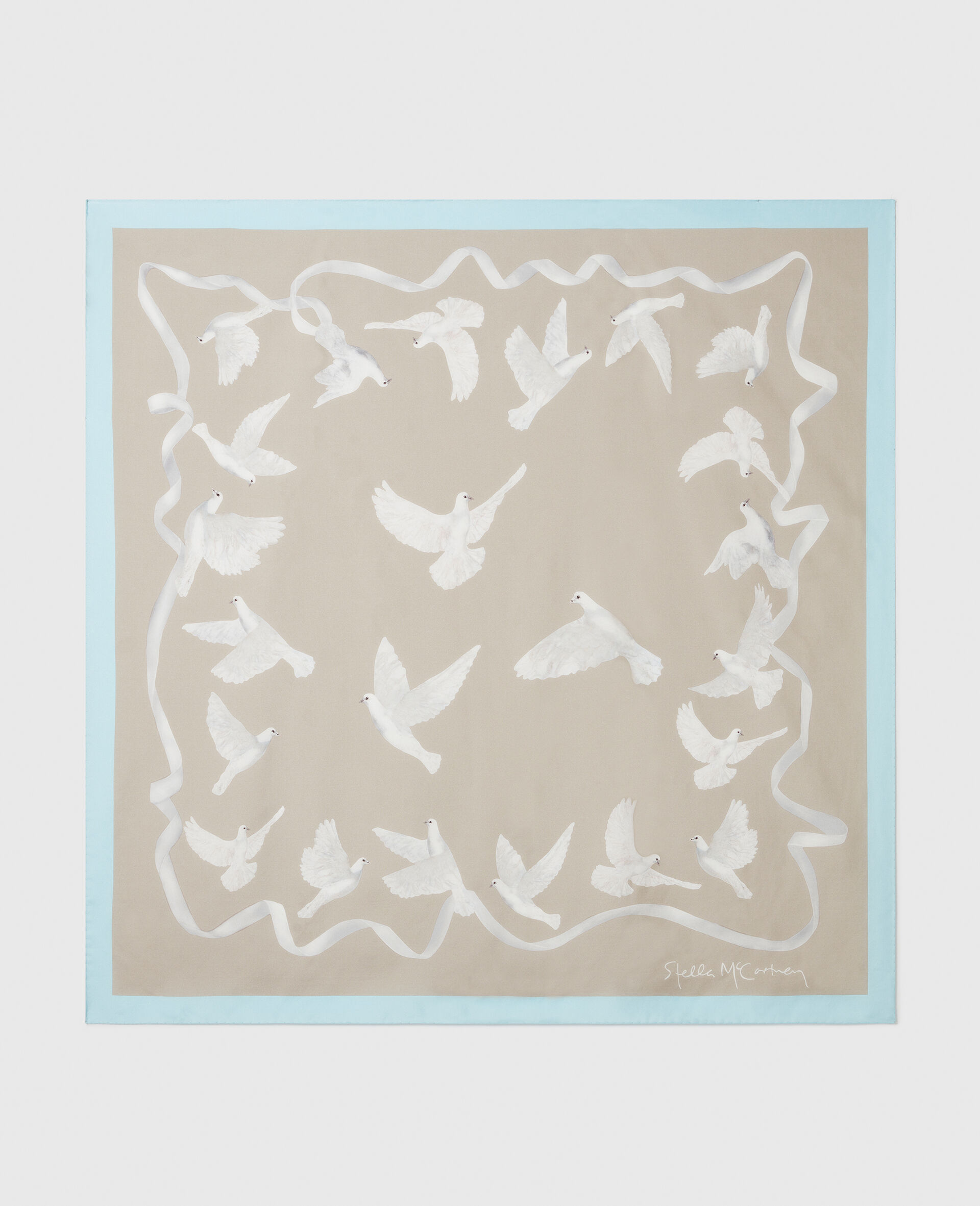 Dove Print Square Scarf