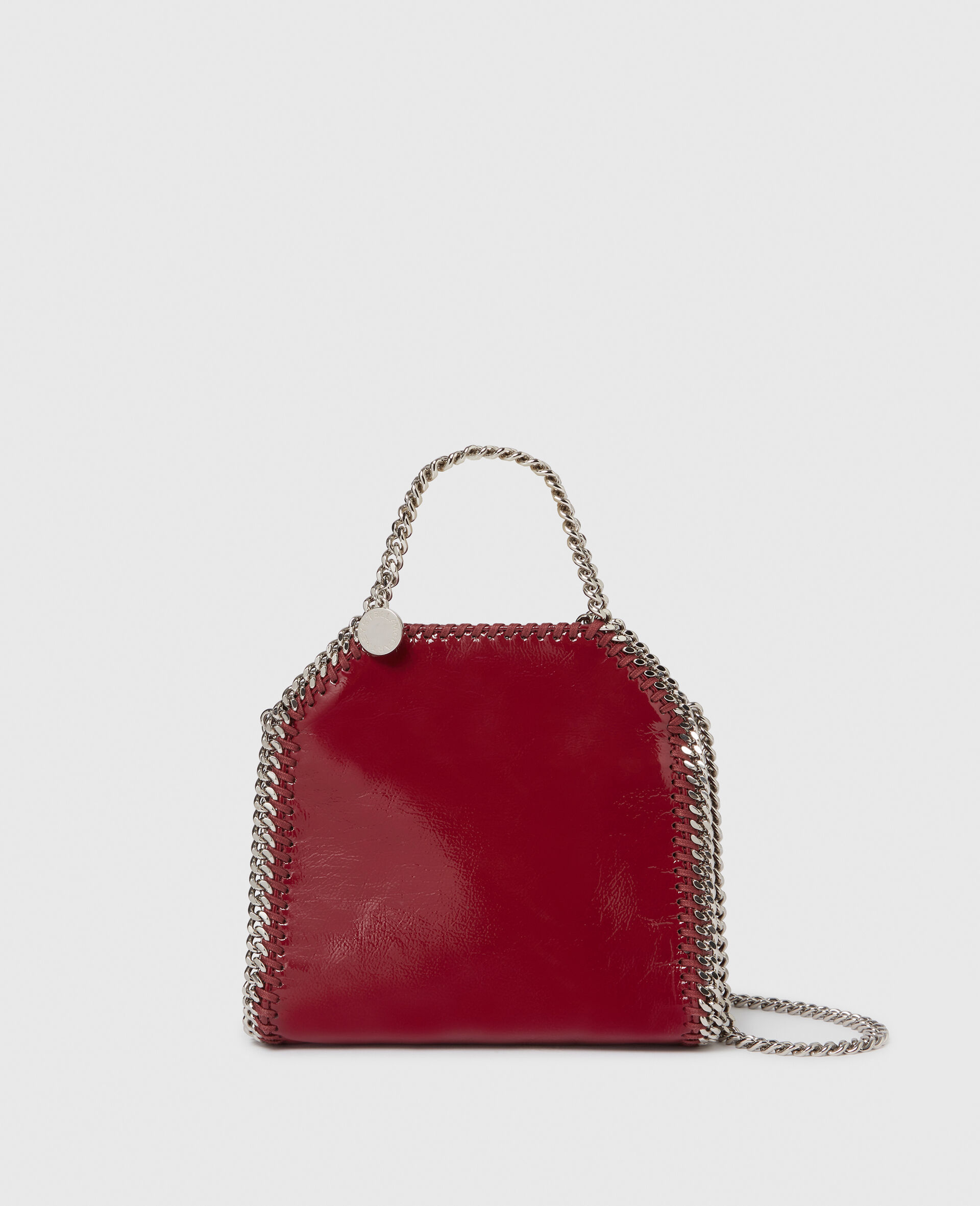 Falabella Tiny Tote Crinkled Patent Bag