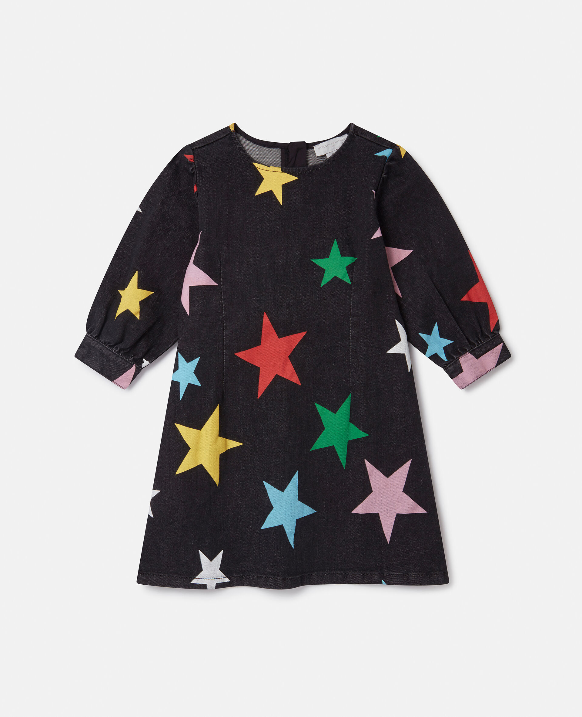 Star Pattern Denim Dress