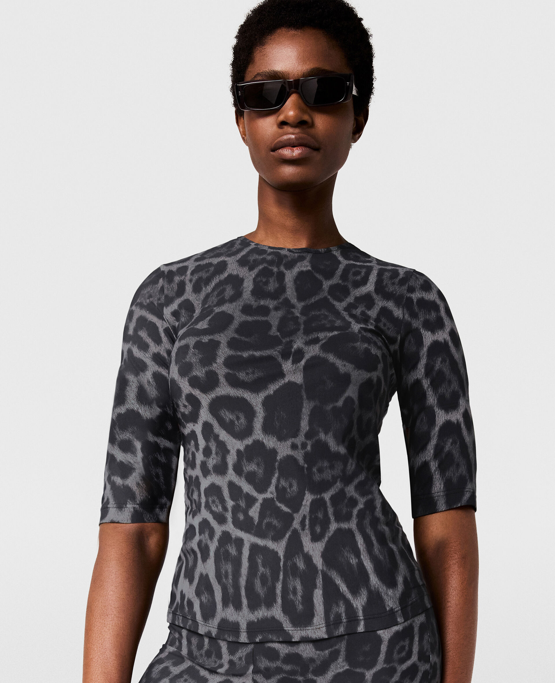 Leopard-Print Short-Sleeve T-Shirt