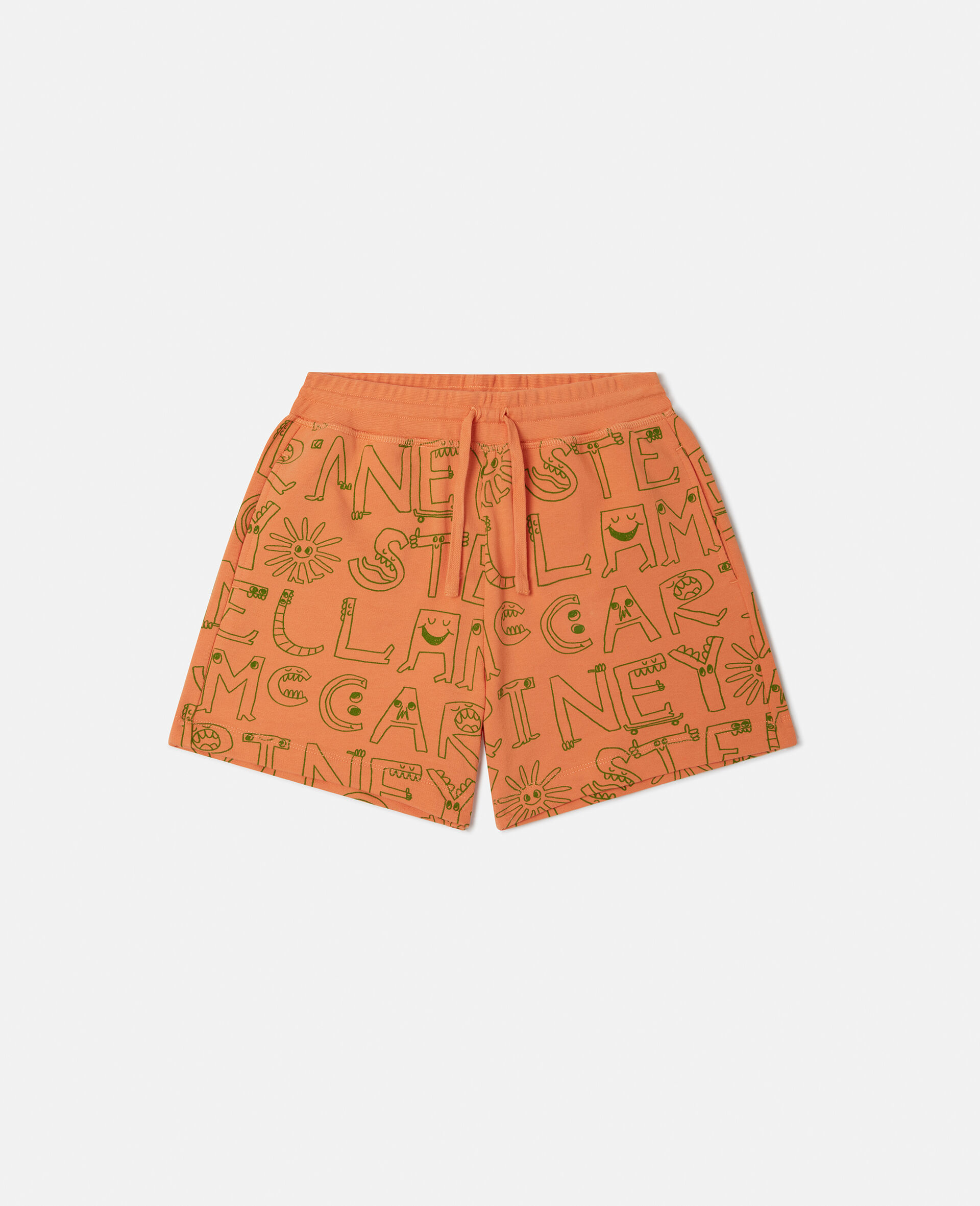 Brand Lettering Print Shorts