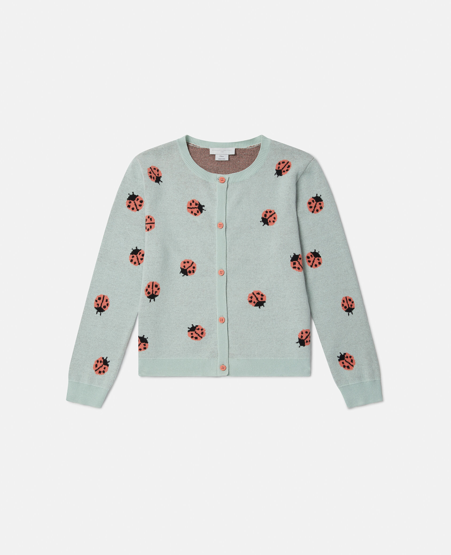 Ladybird Knitted Crewneck Cardigan