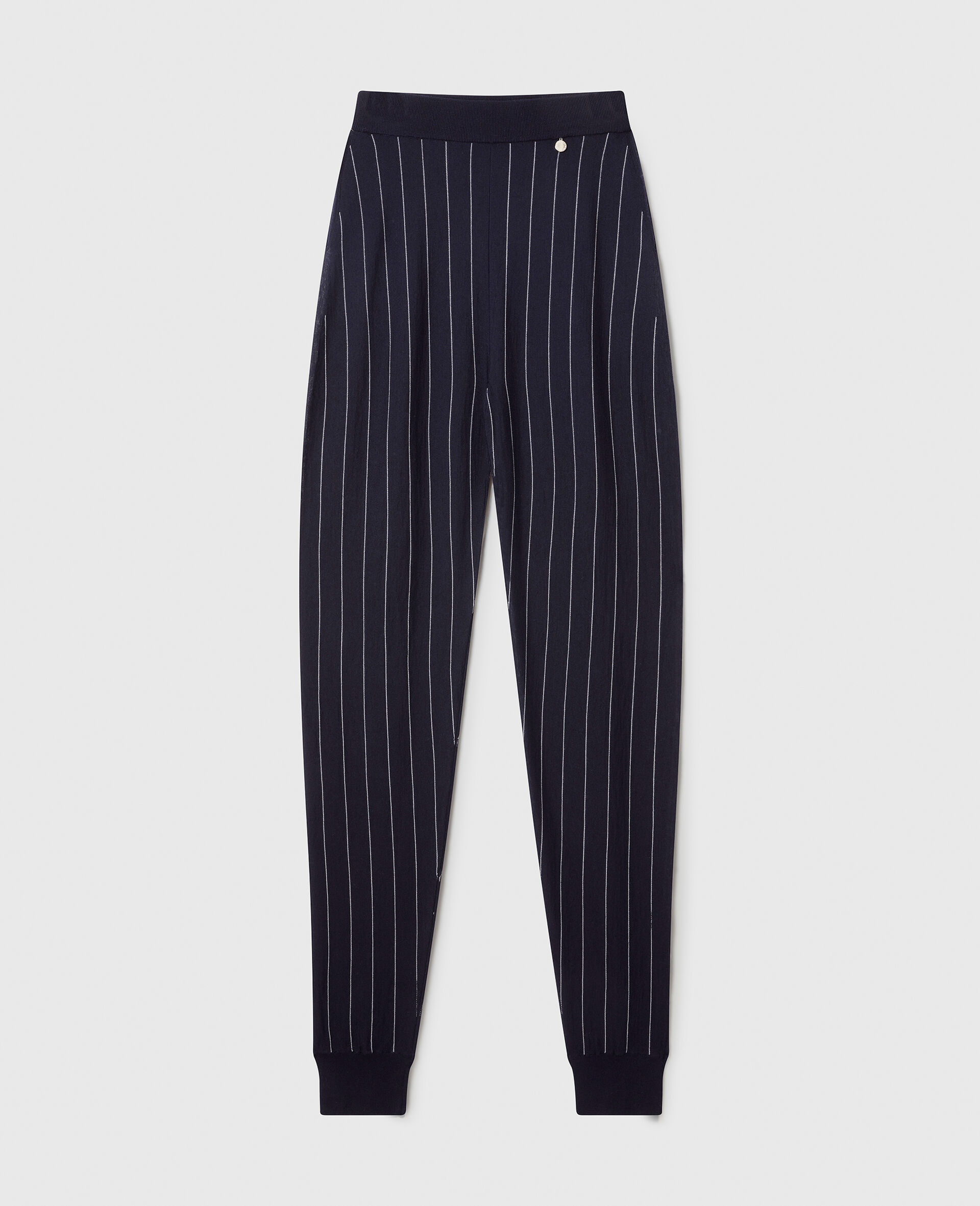 Elasticated Waistband Pinstripe SweatPants