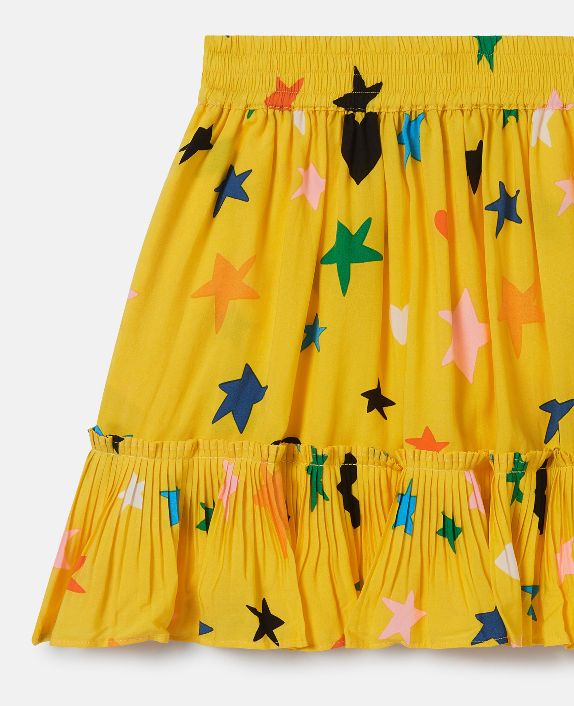 Star Print Tiered Skirt