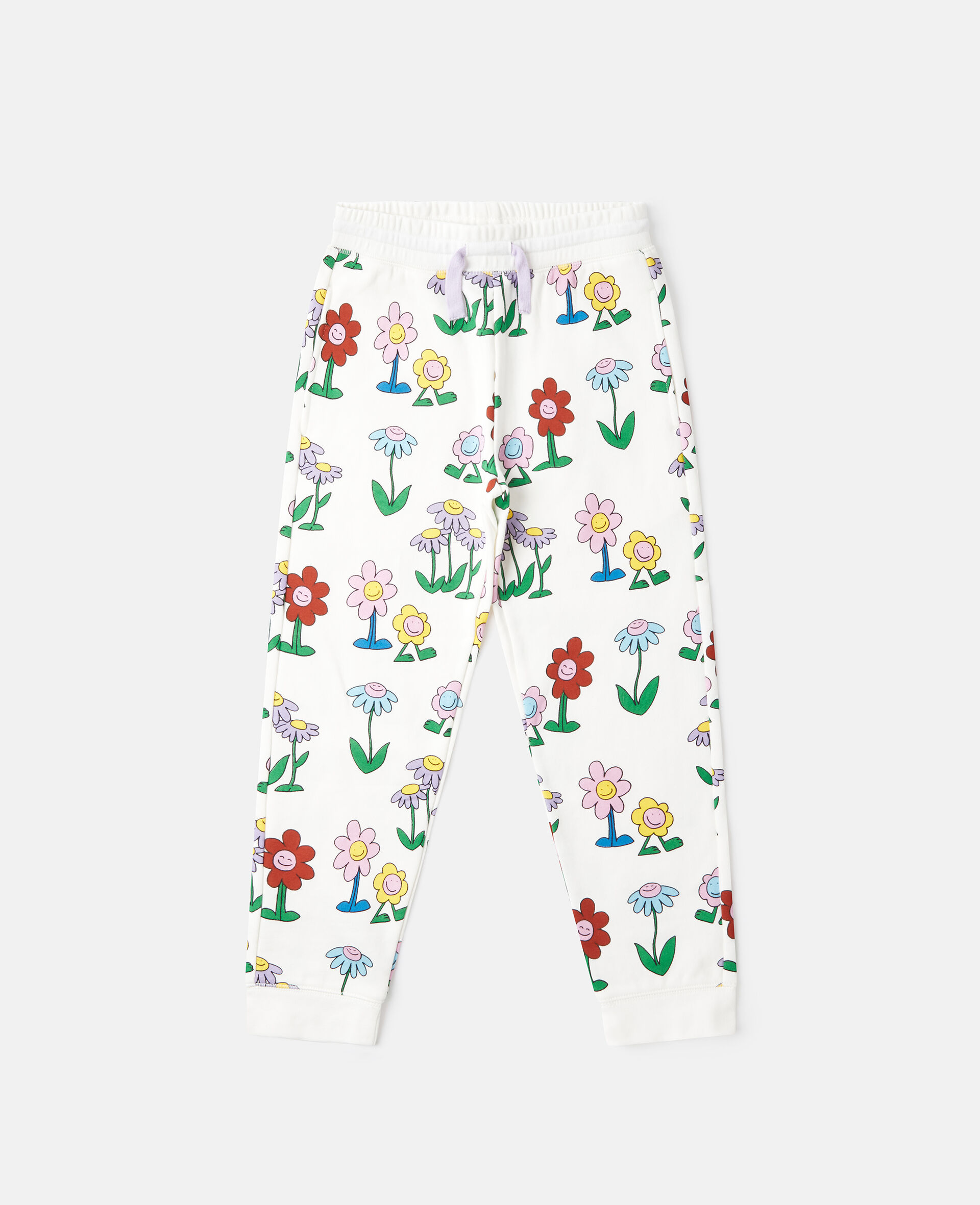 Flower Print Drawstring SweatPants