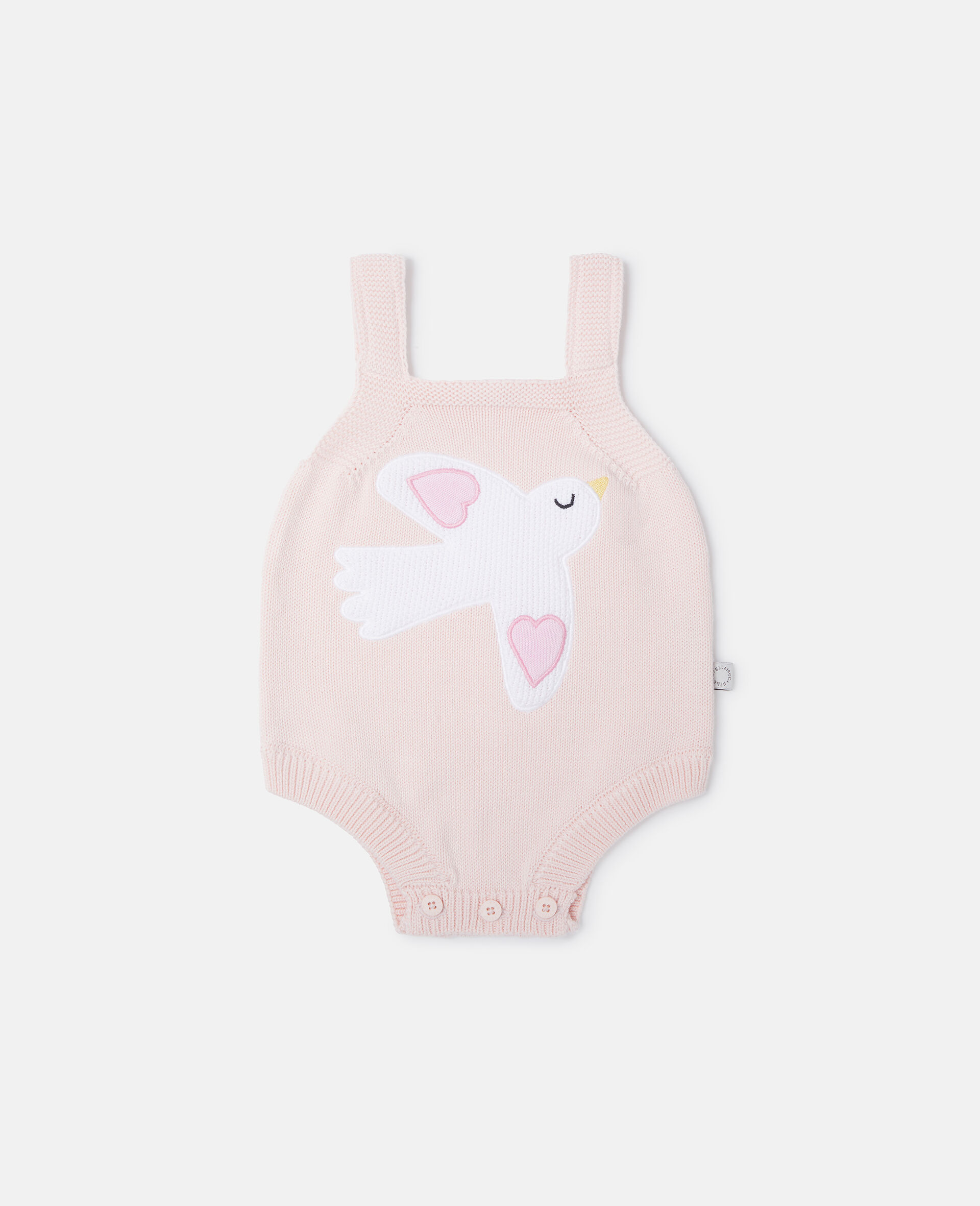 Dove Embroidered Sleeveless Romper
