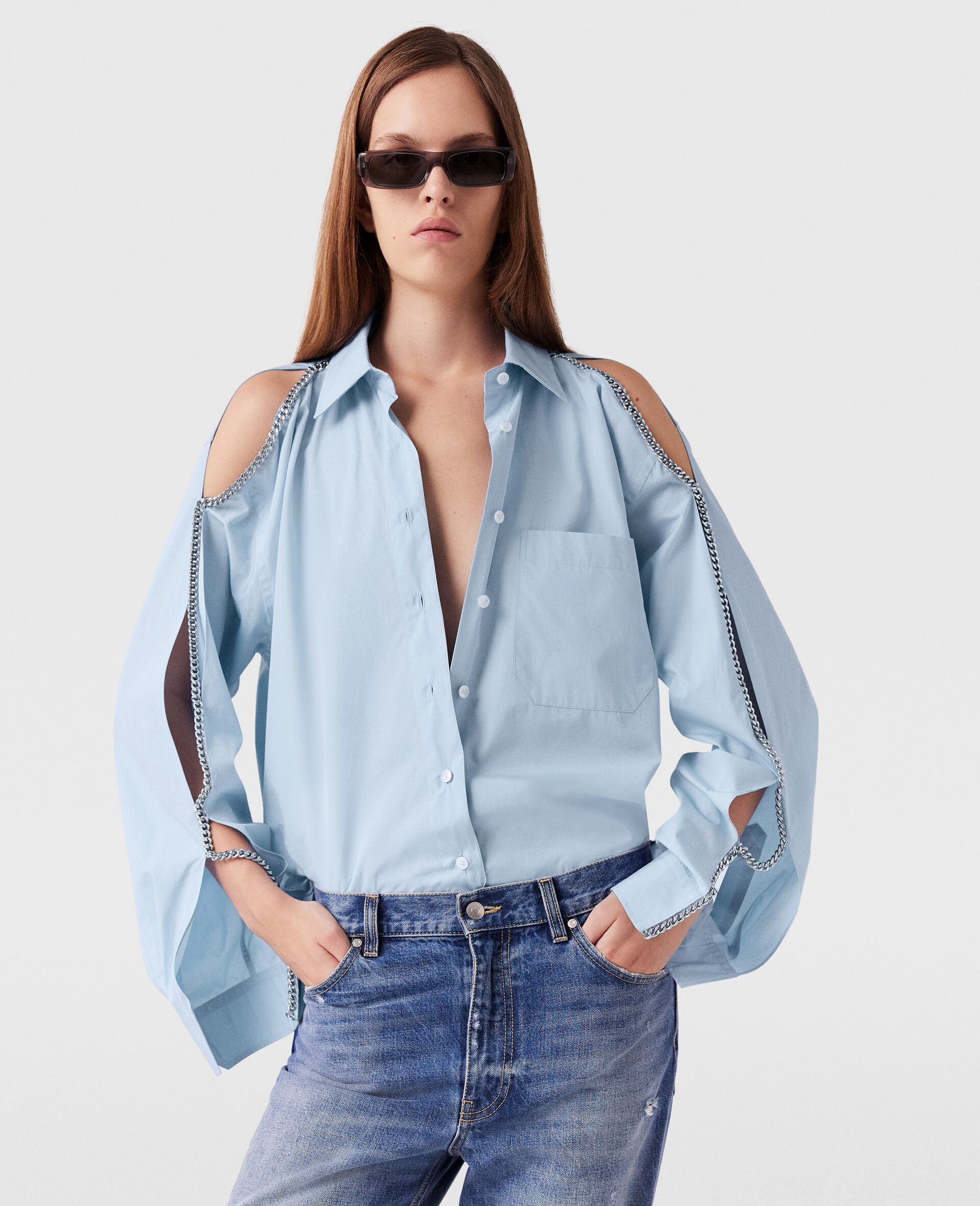 Falabella Chain Oxford Shirt