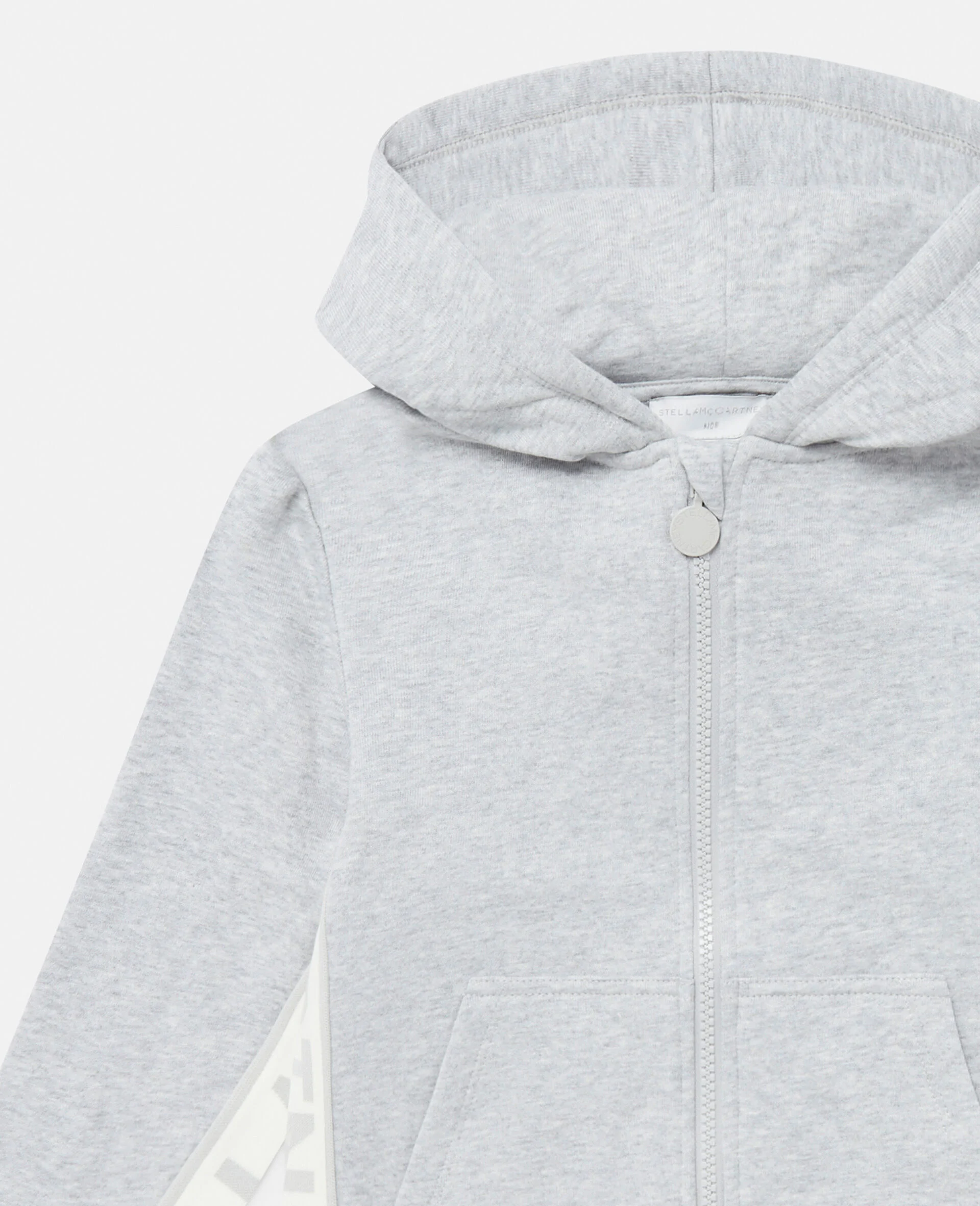 Logo Graphic Hooded Zipper Sweatshirt