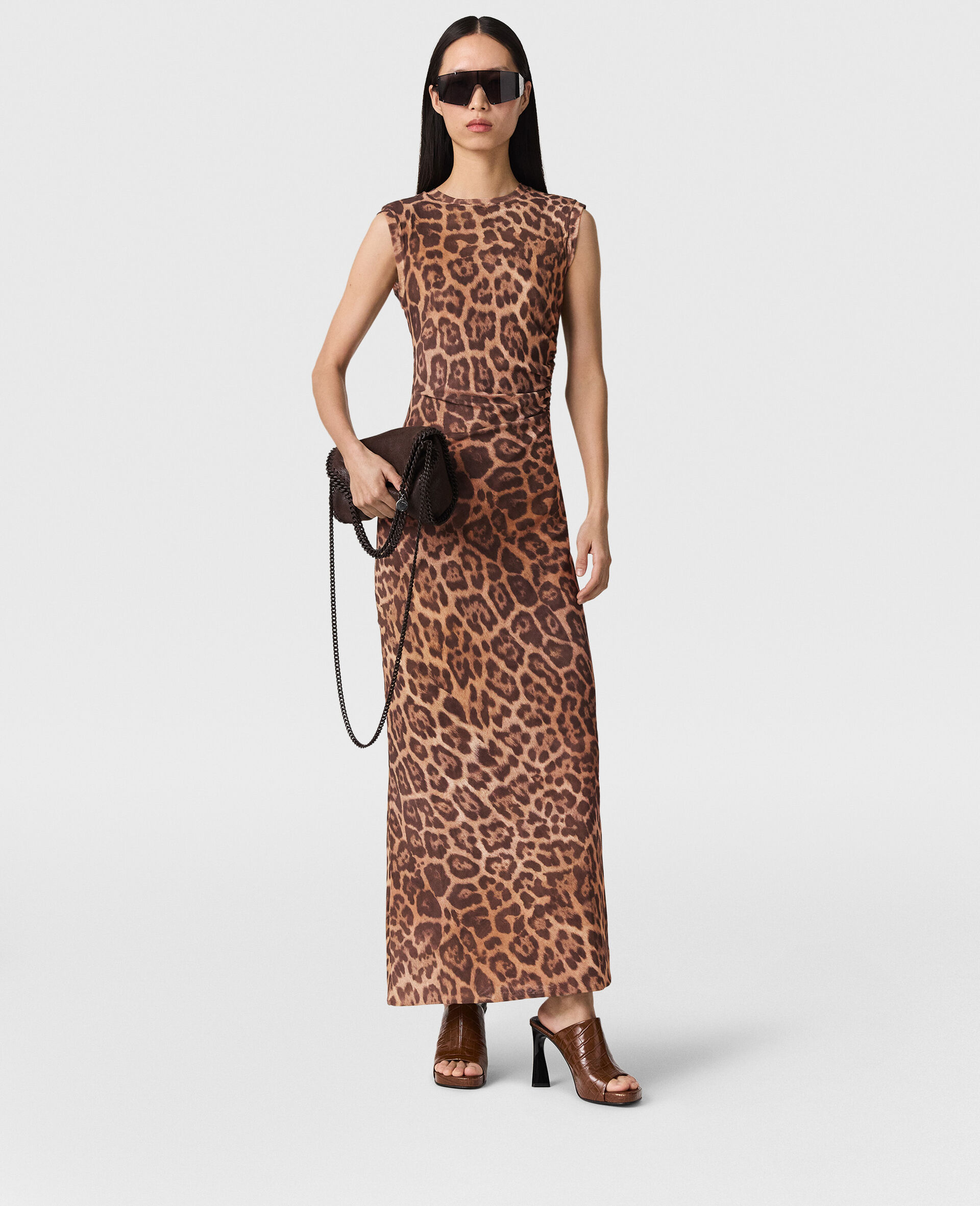 Leopard Sleeveless Maxi Dress