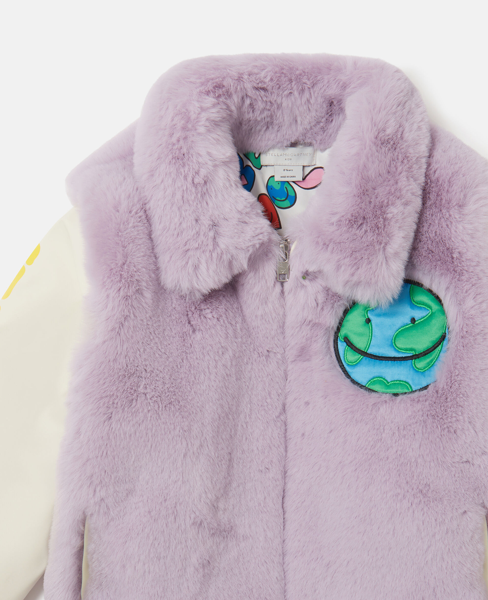 Earth Friends Graphic Plush Teddy Jacket