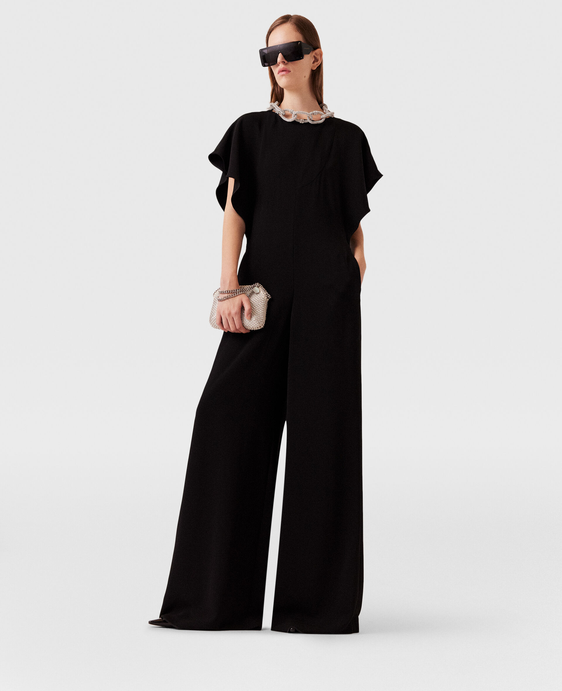 Crystal Chain Maxi Jumpsuit
