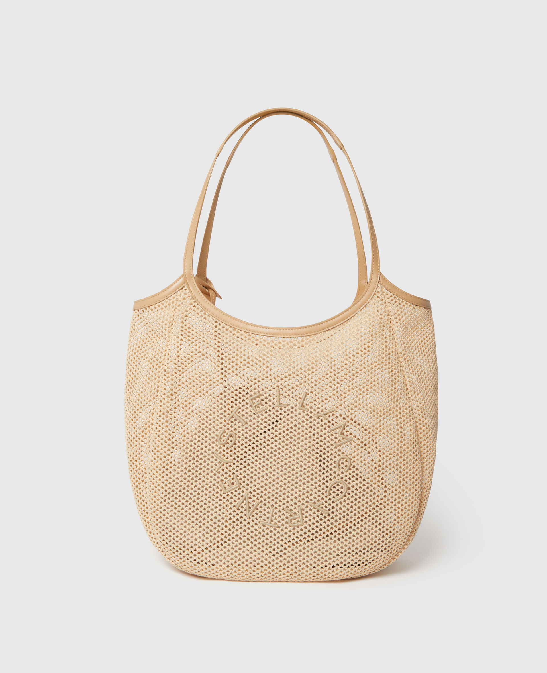 Logo Mesh Hobo Bag