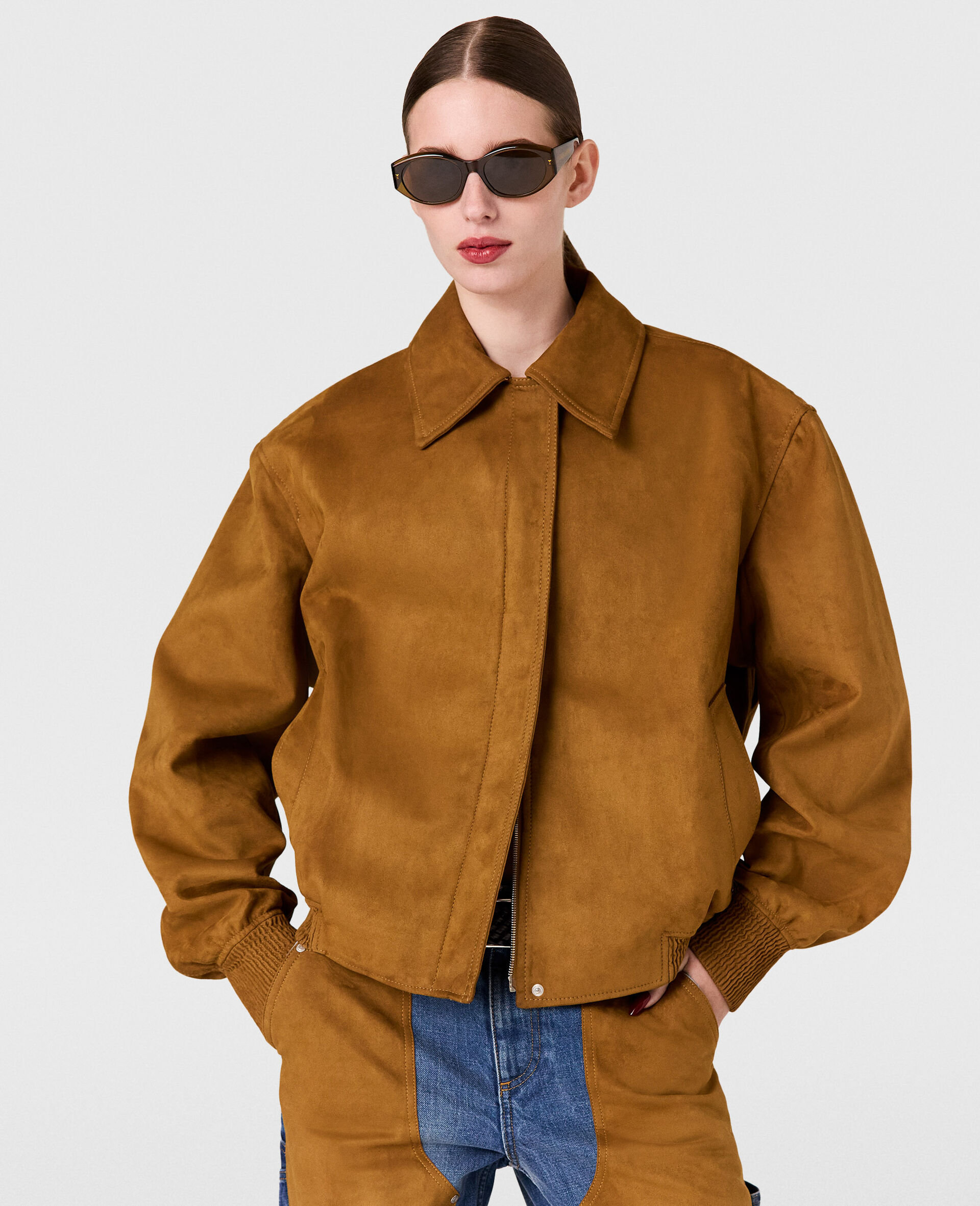 Boxy Collared Bomber Jacket