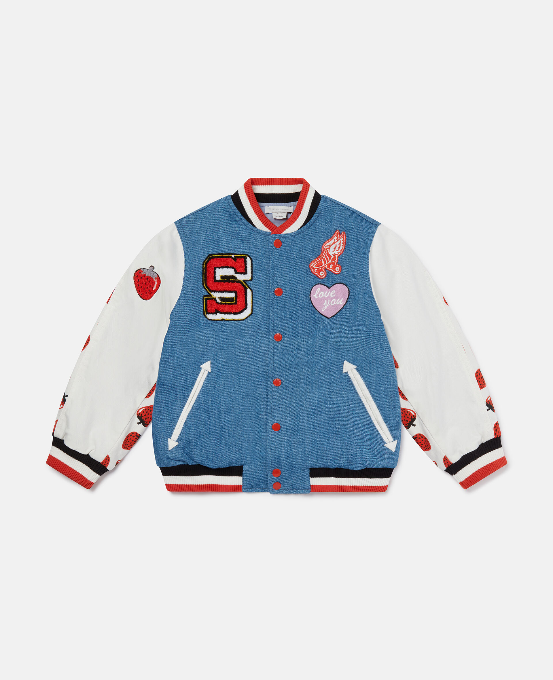 Initial Graphic Varsity Bomber Jacket