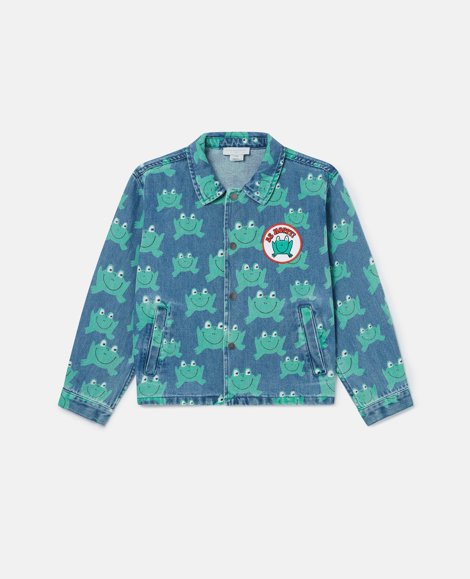 Frog Print Denim Jacket