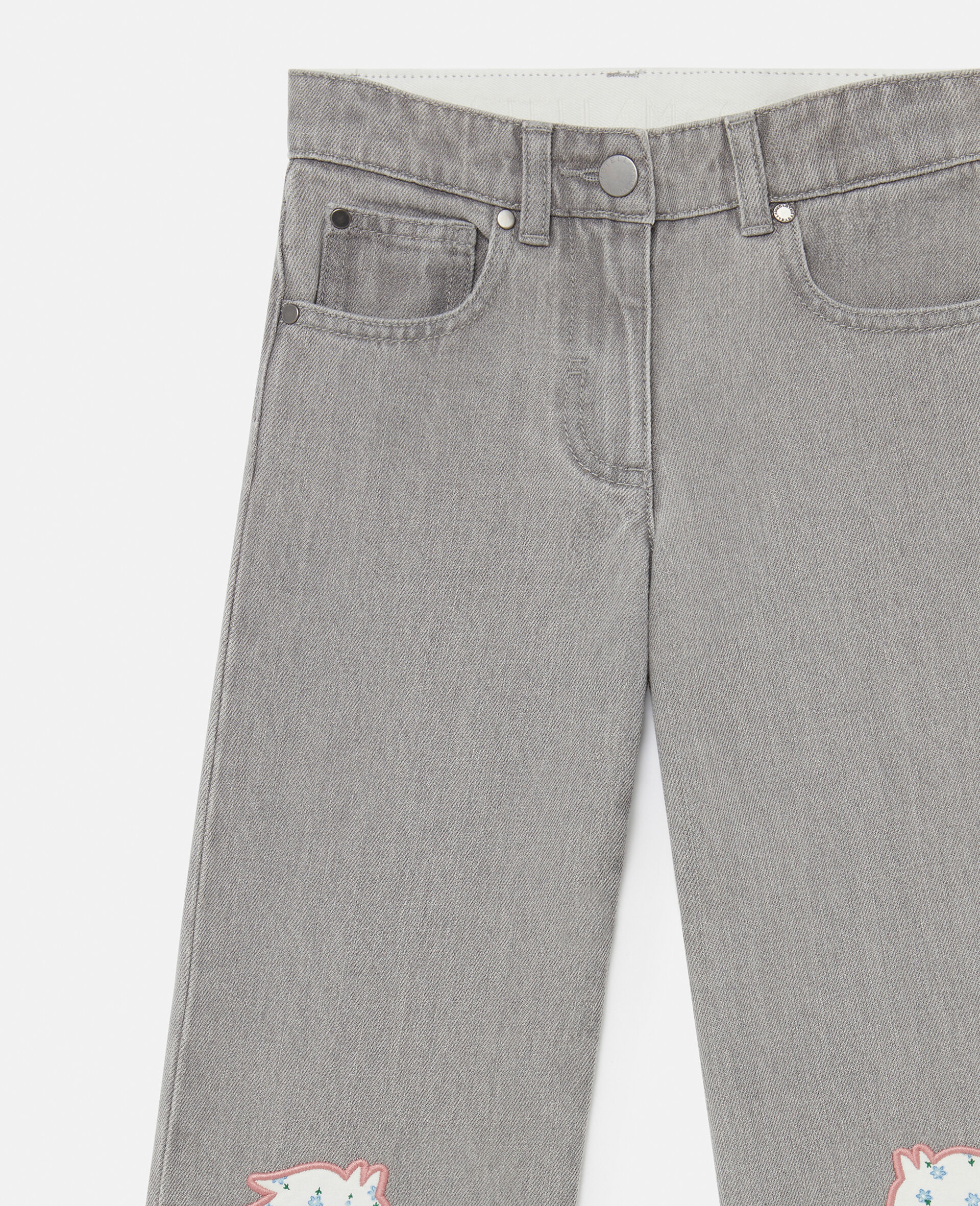 Horse Appliqué Denim Jeans