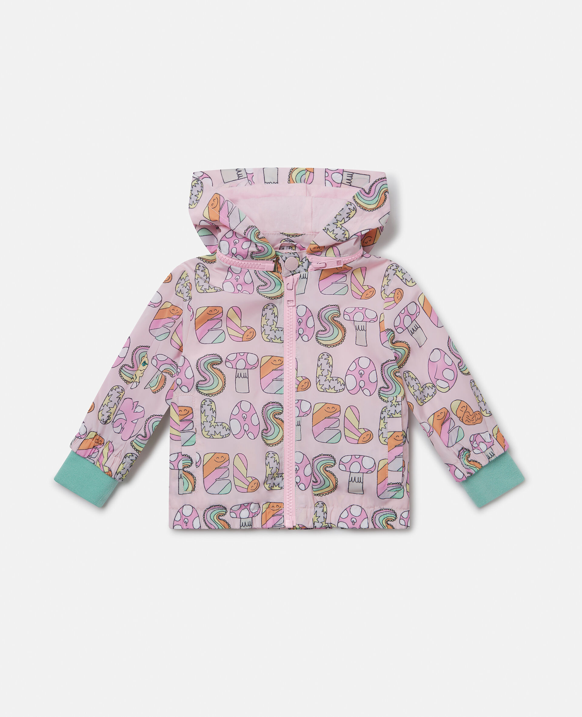 Stella Woodland Lettering Hooded RainCoat