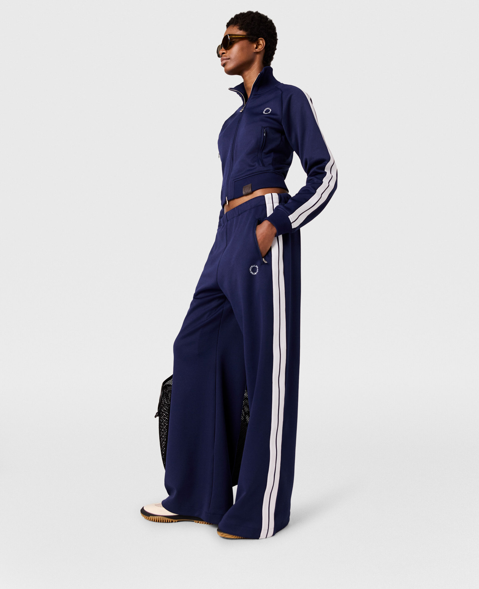 Elasticated Waistband Double Stripe Track SweatPants