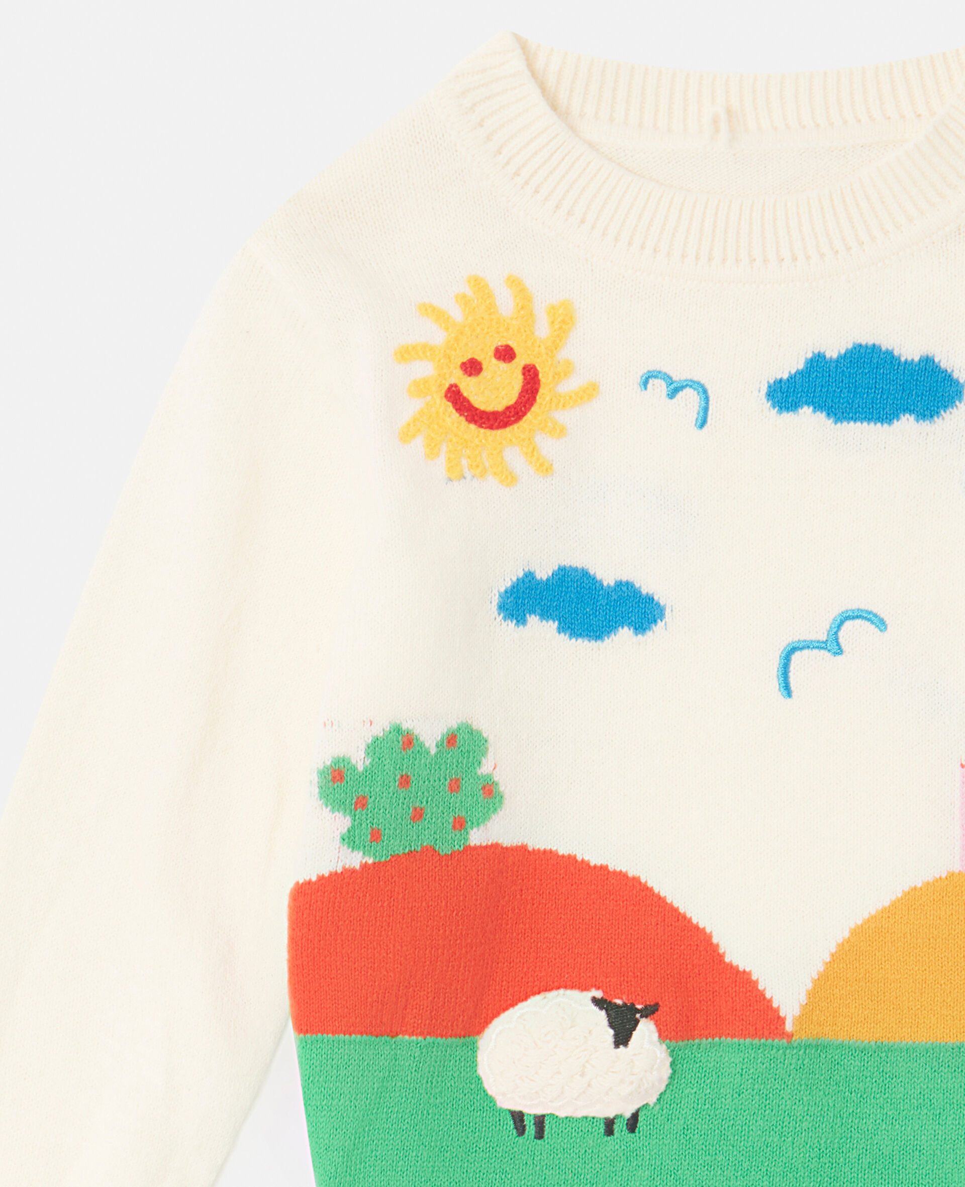 Farmyard Graphic Knitted Sweater