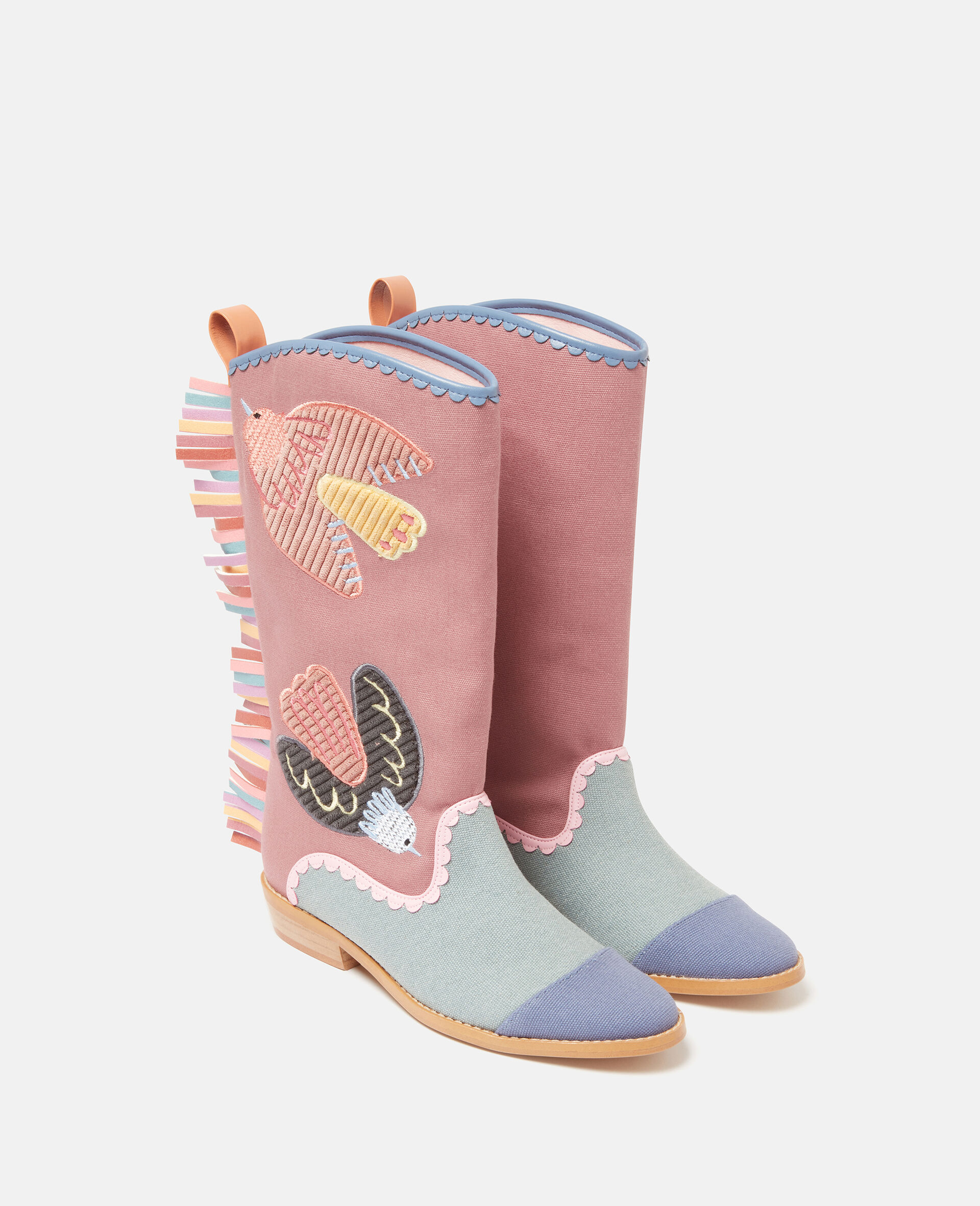 Dove Embroidered Western Boots