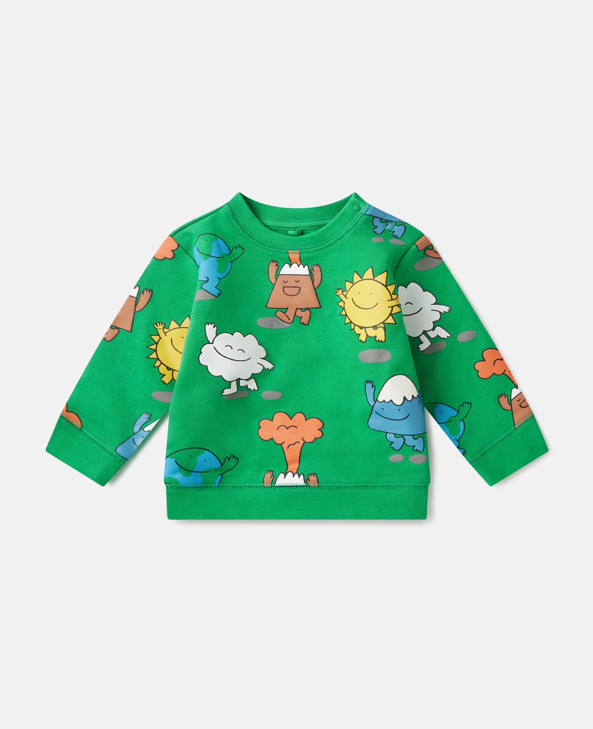 Earth Friends Print Crewneck Sweatshirt