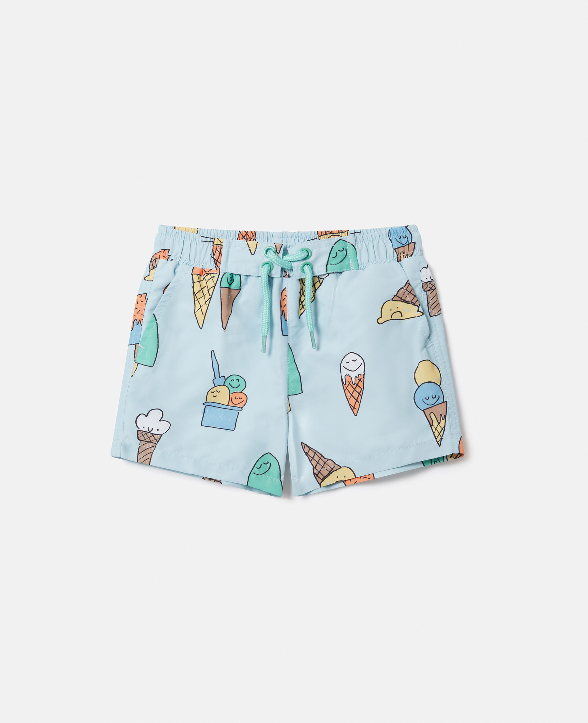 Ice Cream Print Swim Shorts