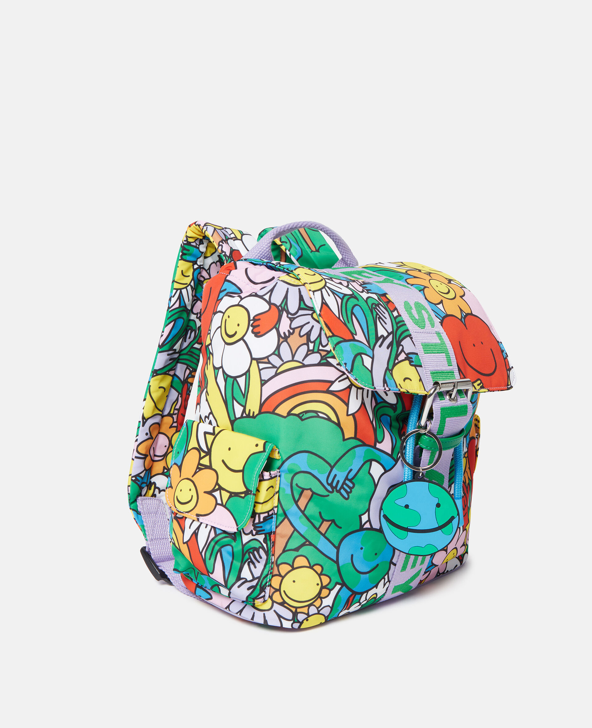 Earth Friends Print Buckle Backpack