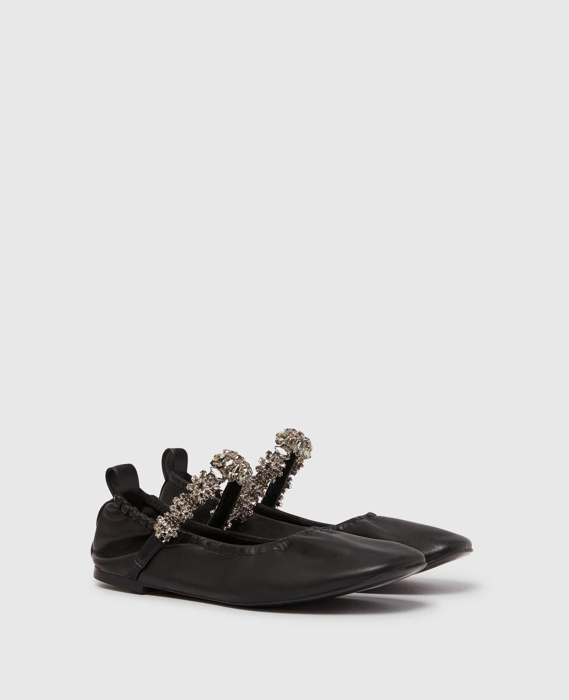 Elsa Crystal Flowers Ballet Flats