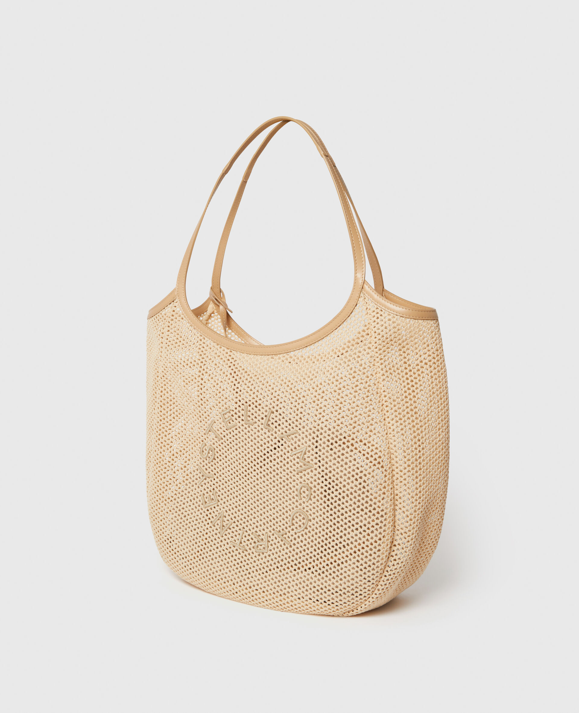 Logo Mesh Hobo Bag