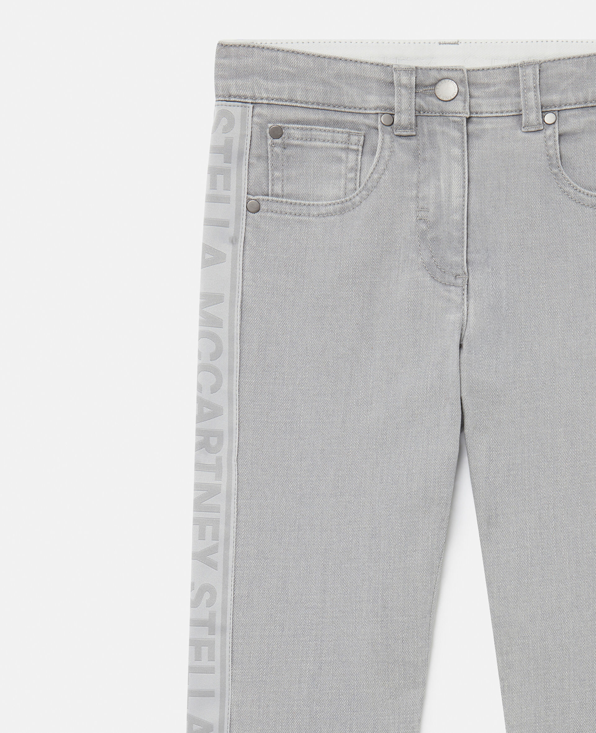 Branded Panel Denim Jeans
