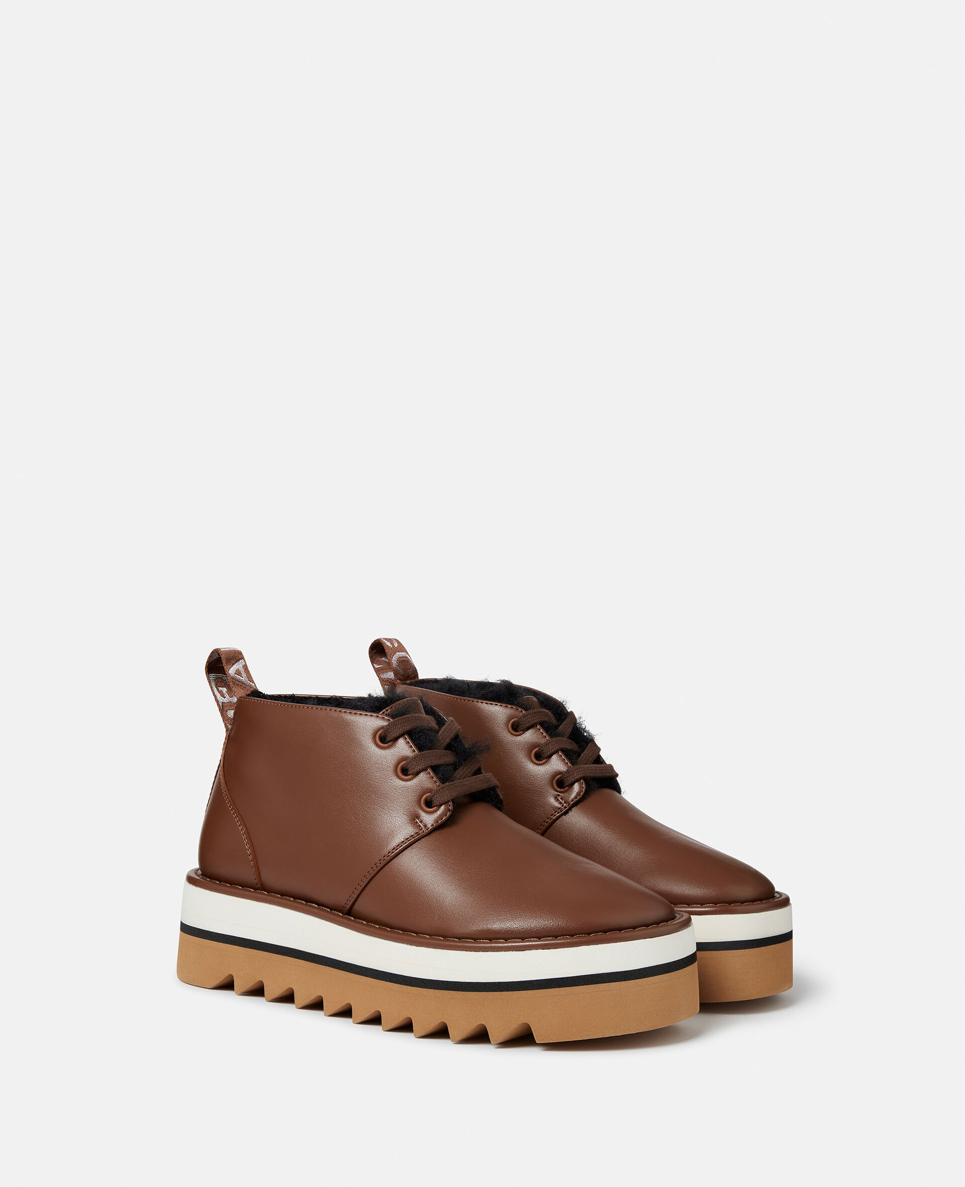 Sneak-Elyse Plush Teddy-Lined Desert Boots