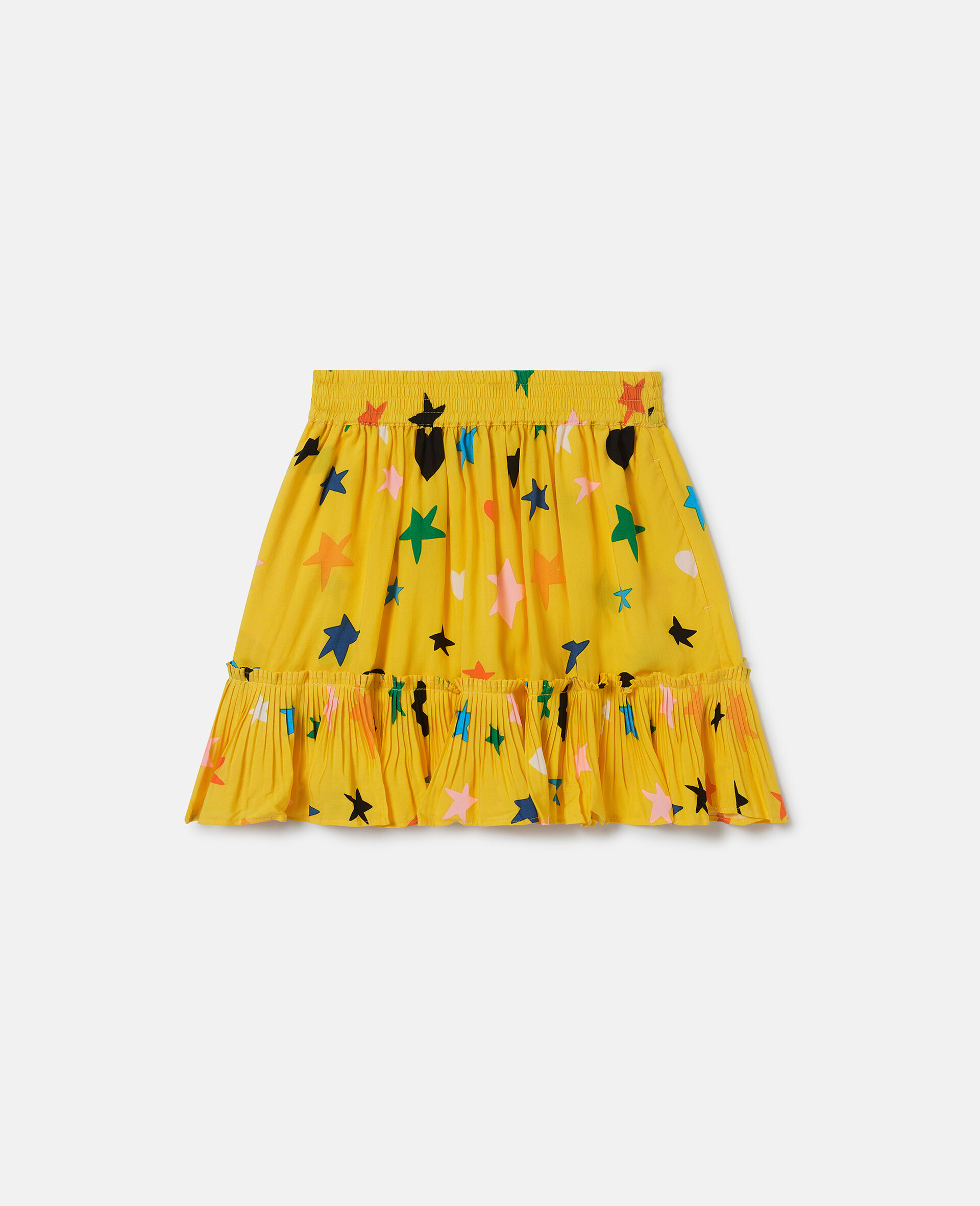 Star Print Tiered Skirt