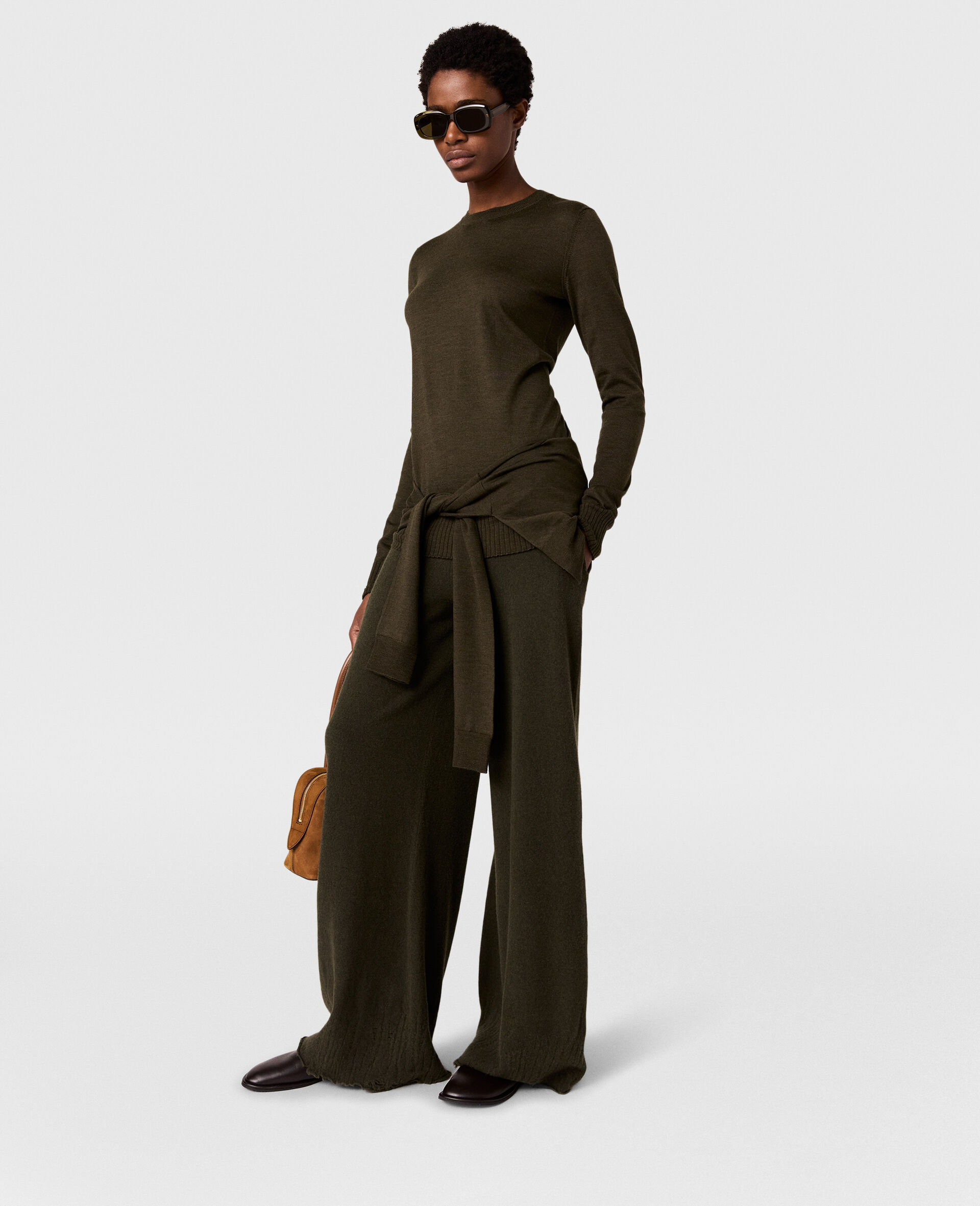 Knit Straight-Leg Pants