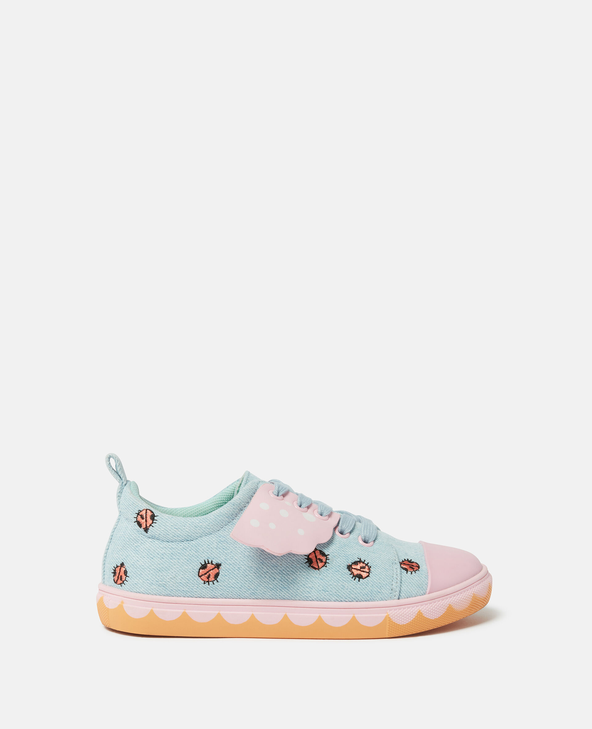 Ladybird Lace-Up Canvas Sneakers