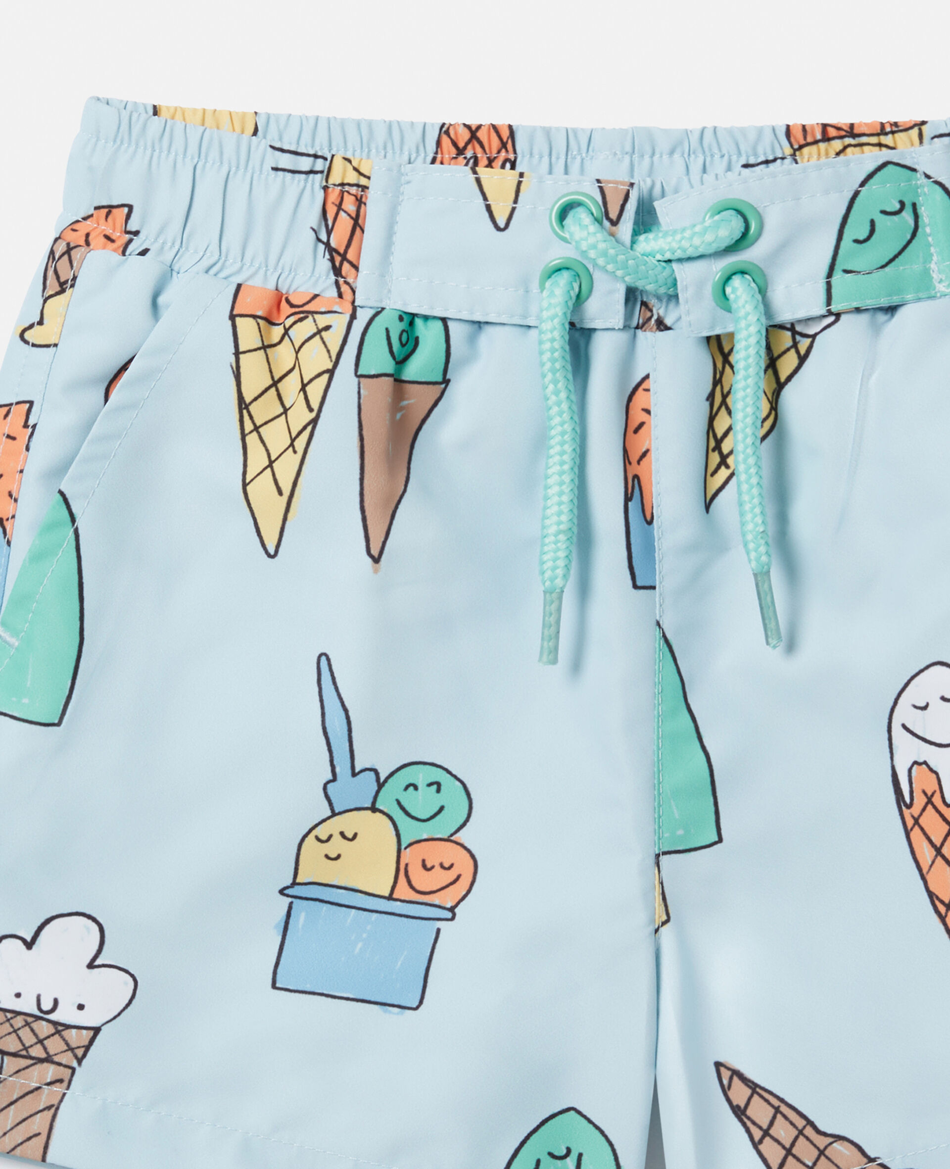 Ice Cream Print Swim Shorts