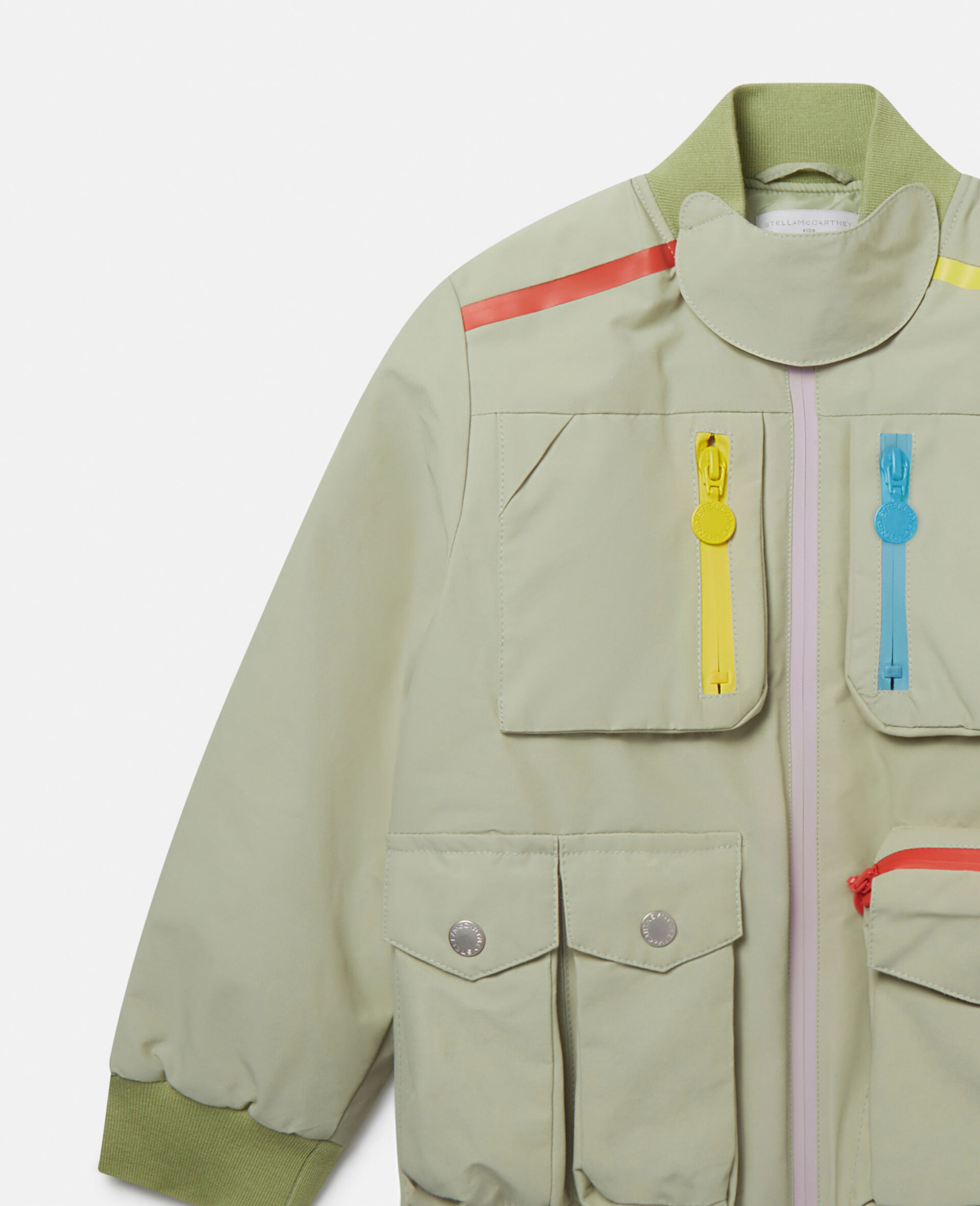 Multi-Pocket High-Neck Jacket